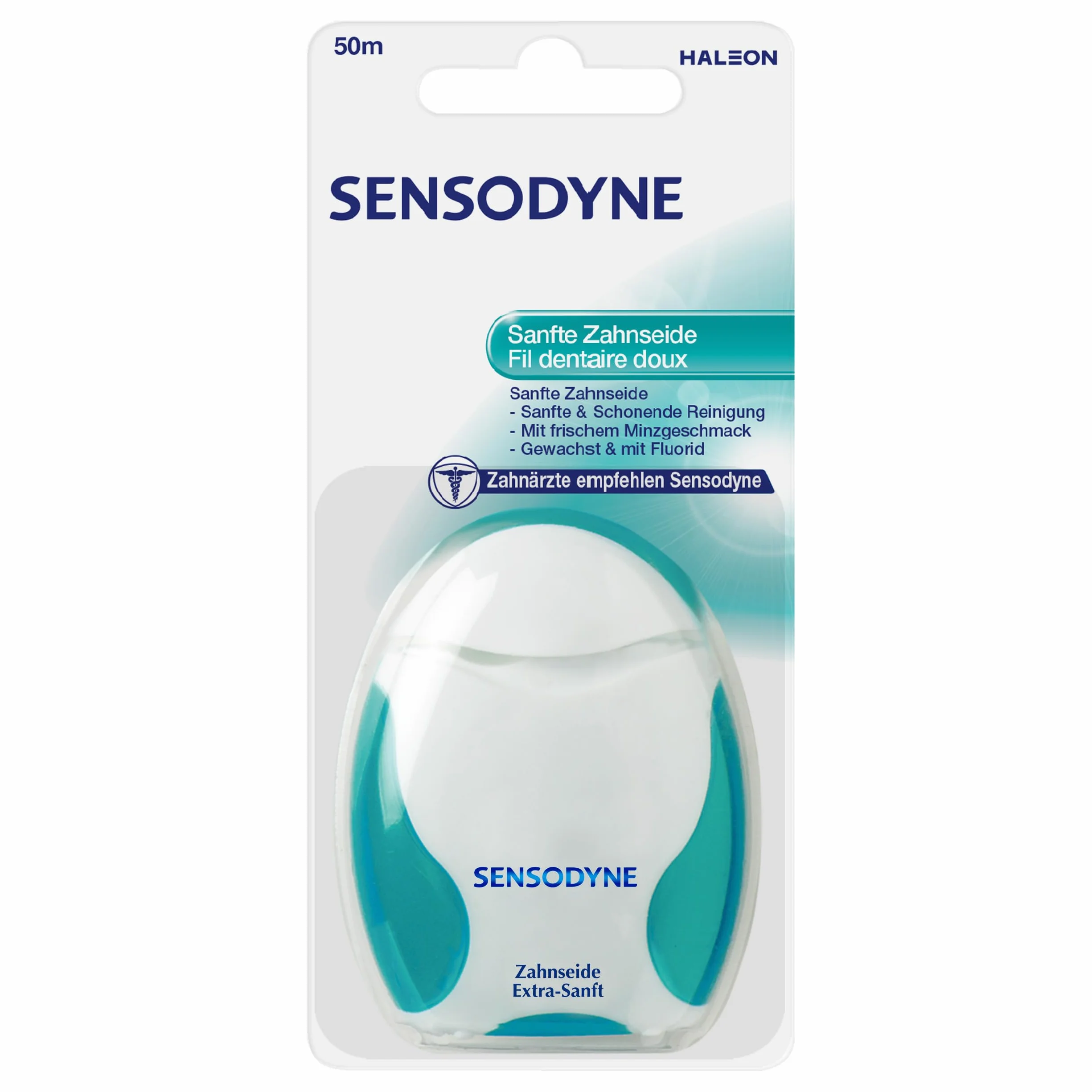 Sensodyne Nić dentystyczna bardzo delikatna, o smaku mięty i fluorku, 1 x 50 m