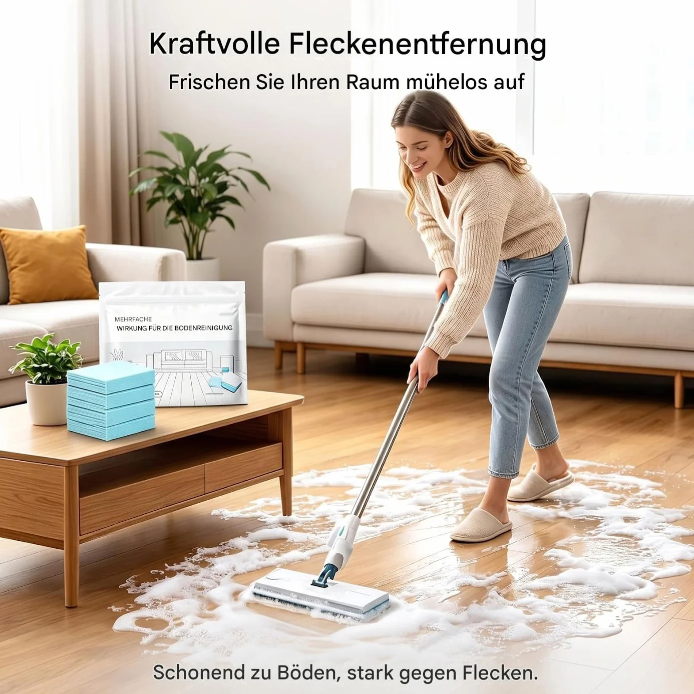 Tabletki do czyszczenia podłóg z wieloma powierzchniami, 2 pudełkami Multi-Surface Floor Cleaning Tablet, Clean-ing Solution Tablet, Multiple Effect the Floors Cleaner, koncentrated Cleaner for