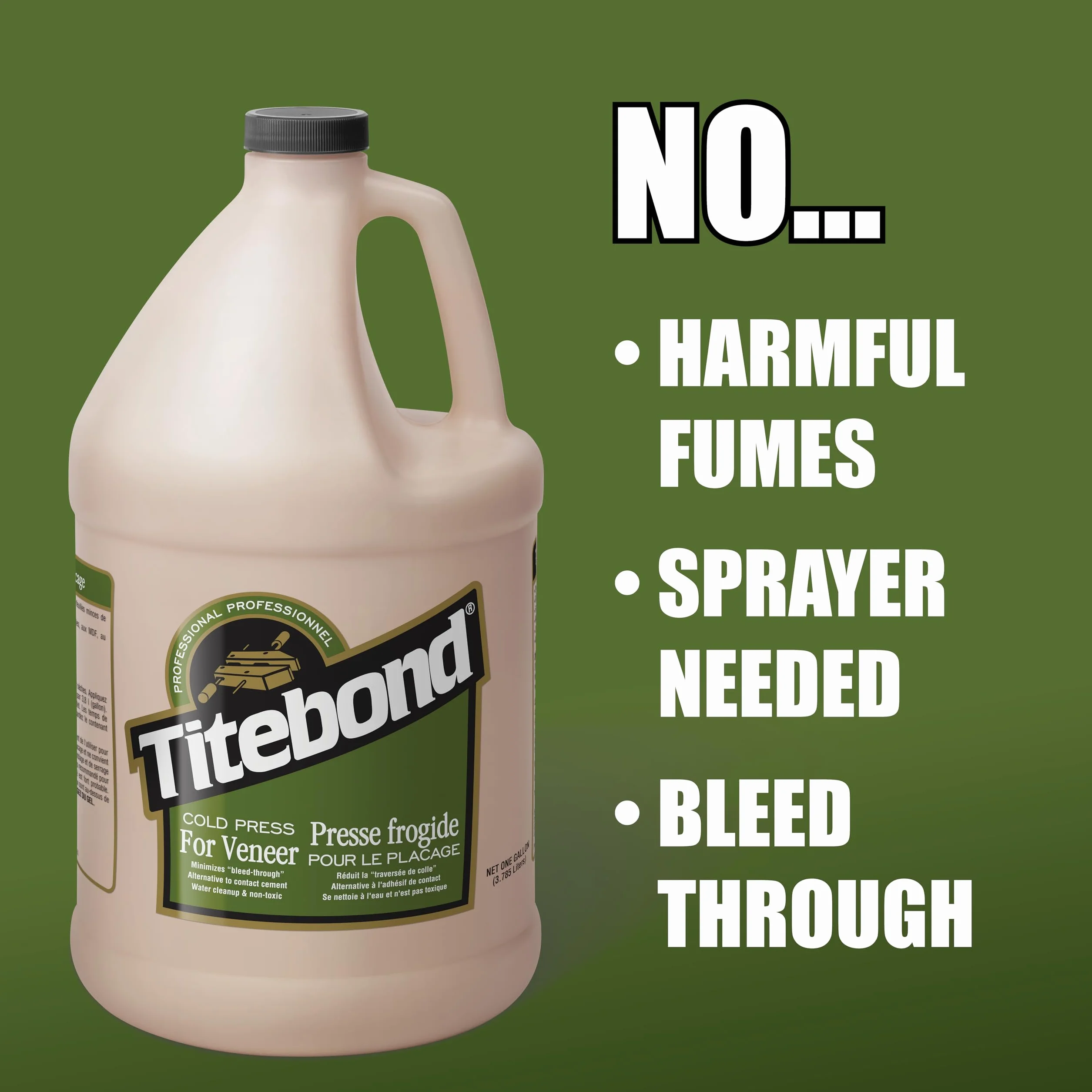 Titebond Prasa na zimno do forniru – 3,8 l (1 US Gall).
