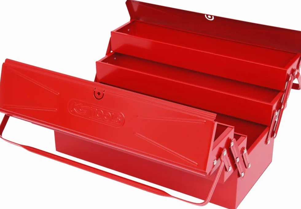 KS Tools 999.0125 Skrzynka narzędziowa z blachy stalowej, 5 przedziałów, 550mm