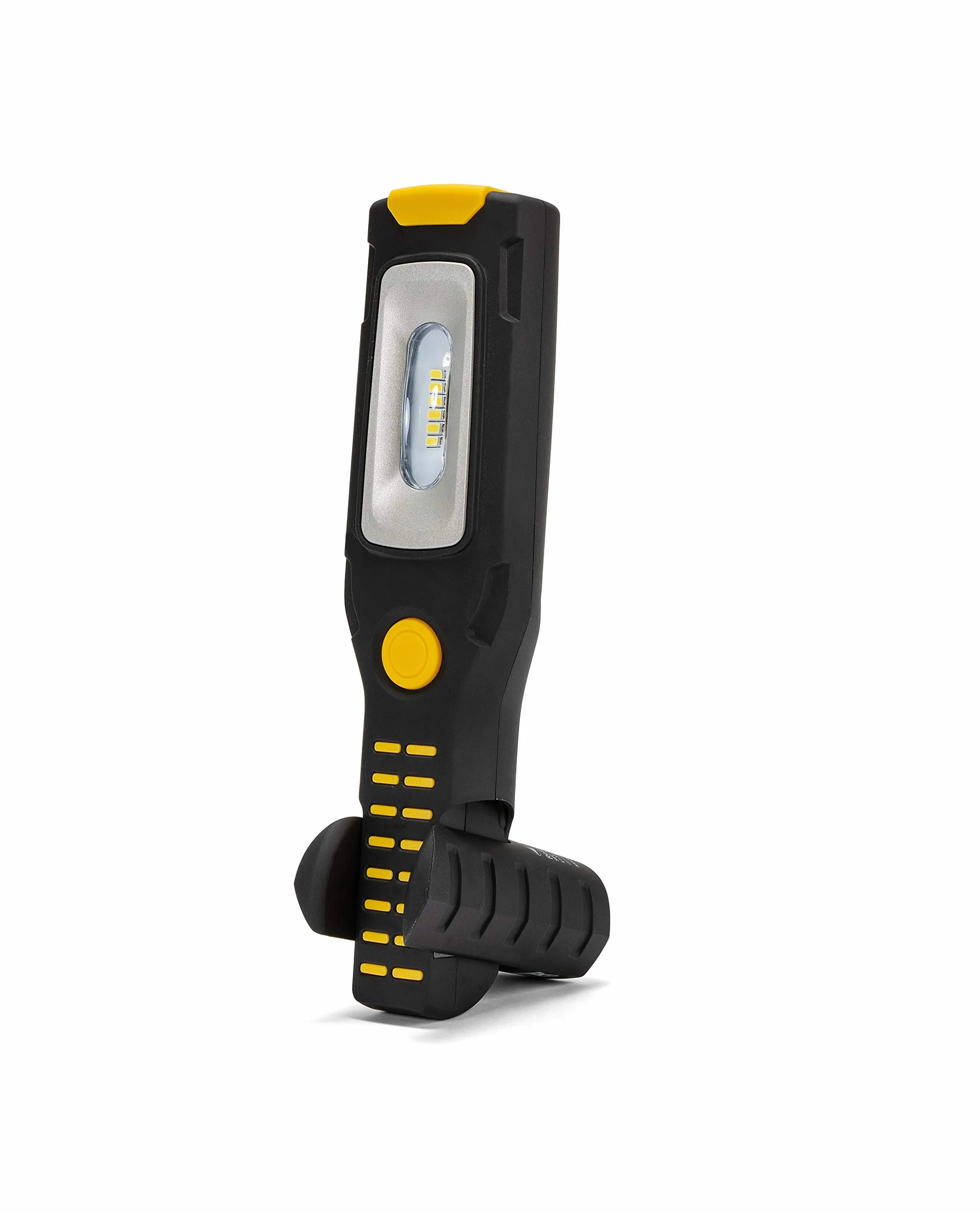Stak Lampa robocza z latarką LED COB 3 + 1 W, do ponownego ładowania, akumulator litowy 2200 mAh, haczyk i magnesy, ruchoma, czarna