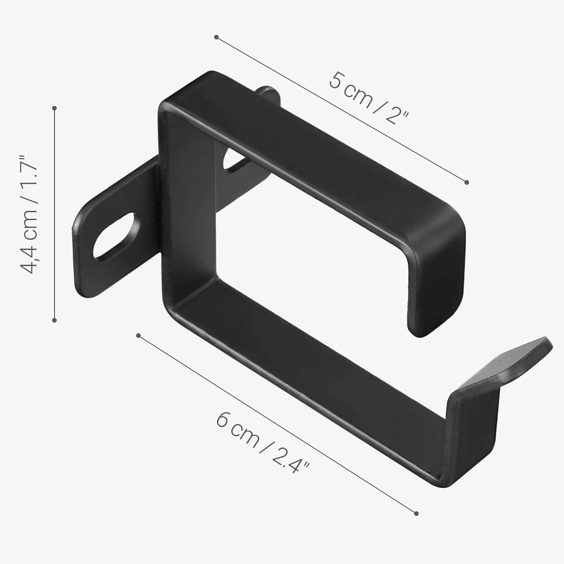 kwmobile 10 x wieszak na kable szafka serwerowa – 4,4 x 6 x 4,5 cm – szafa sieciowa prowadzenie kabli – 19 cali Rack zestaw prowadnic kablowych
