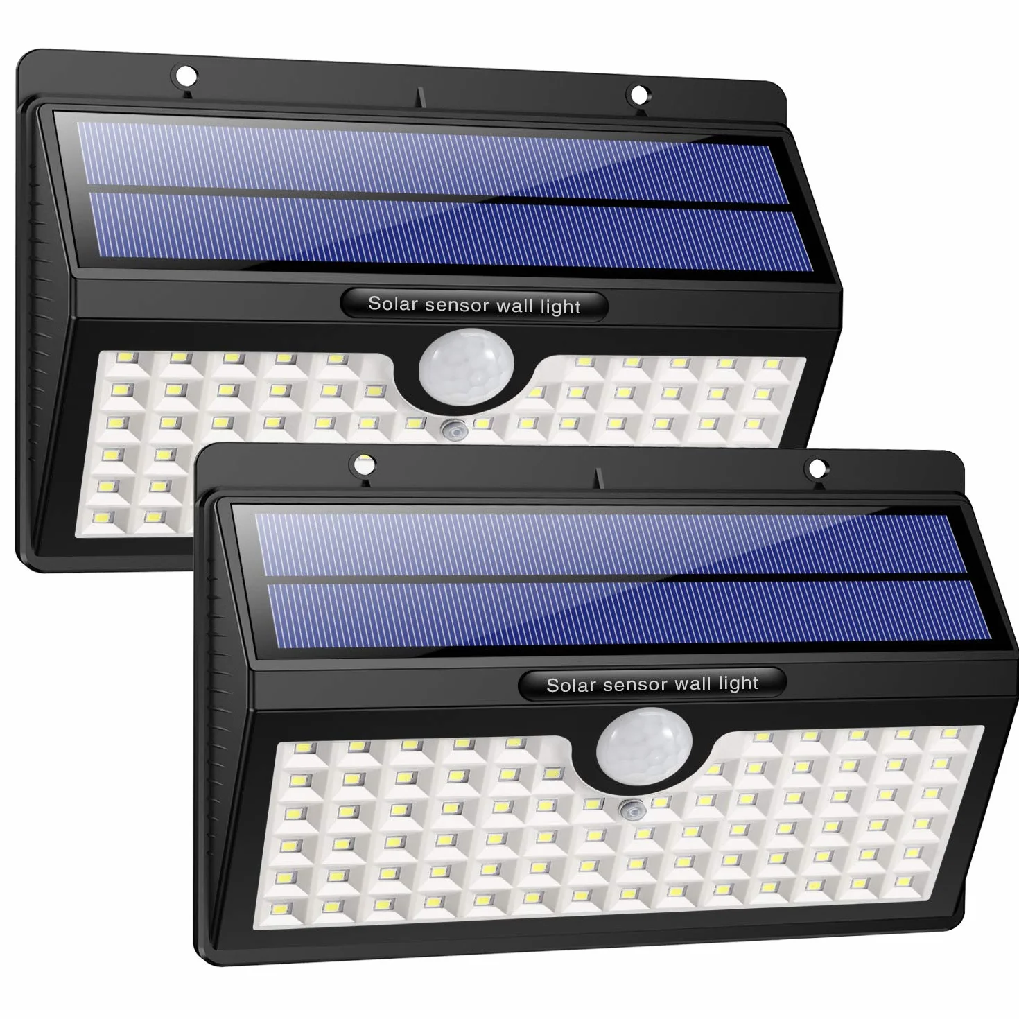 Lampy Solarne Na Zewnątrz 78 LED Czujnik Ruchu Wodoodporne Bezprzewodowe 2 Szt.