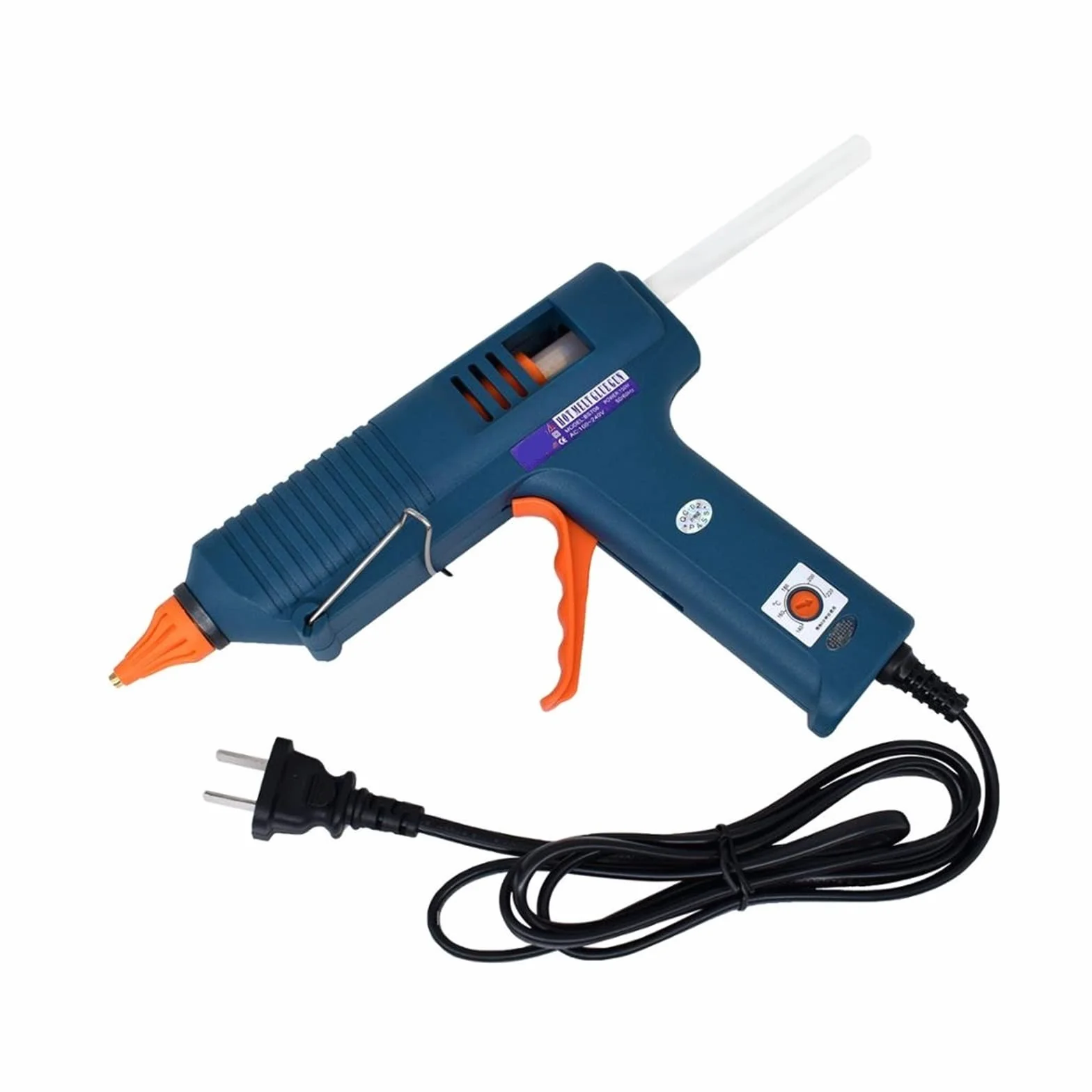 Pistolet Do Klejenia Na Gorąco 150W Z Regulacją Temperatury Do Domu DIY Produkcja Przemysłowa Użyj 11mm Kleje W Sztyfcie Czysta Miedziana Dysza(SET-7)
