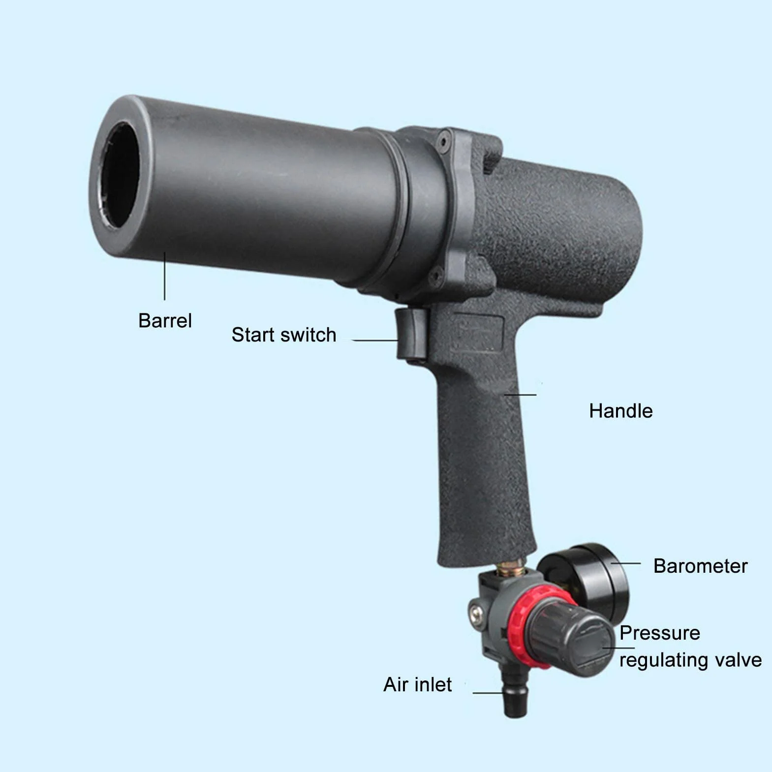 Generic Pneumatyczny Pistolet do Uszczelniania o Wysokiej Wydajności i Regulowanej Prędkości do Uszczelniania Szkła i Powierzchni Ceramicznych 310 Ml