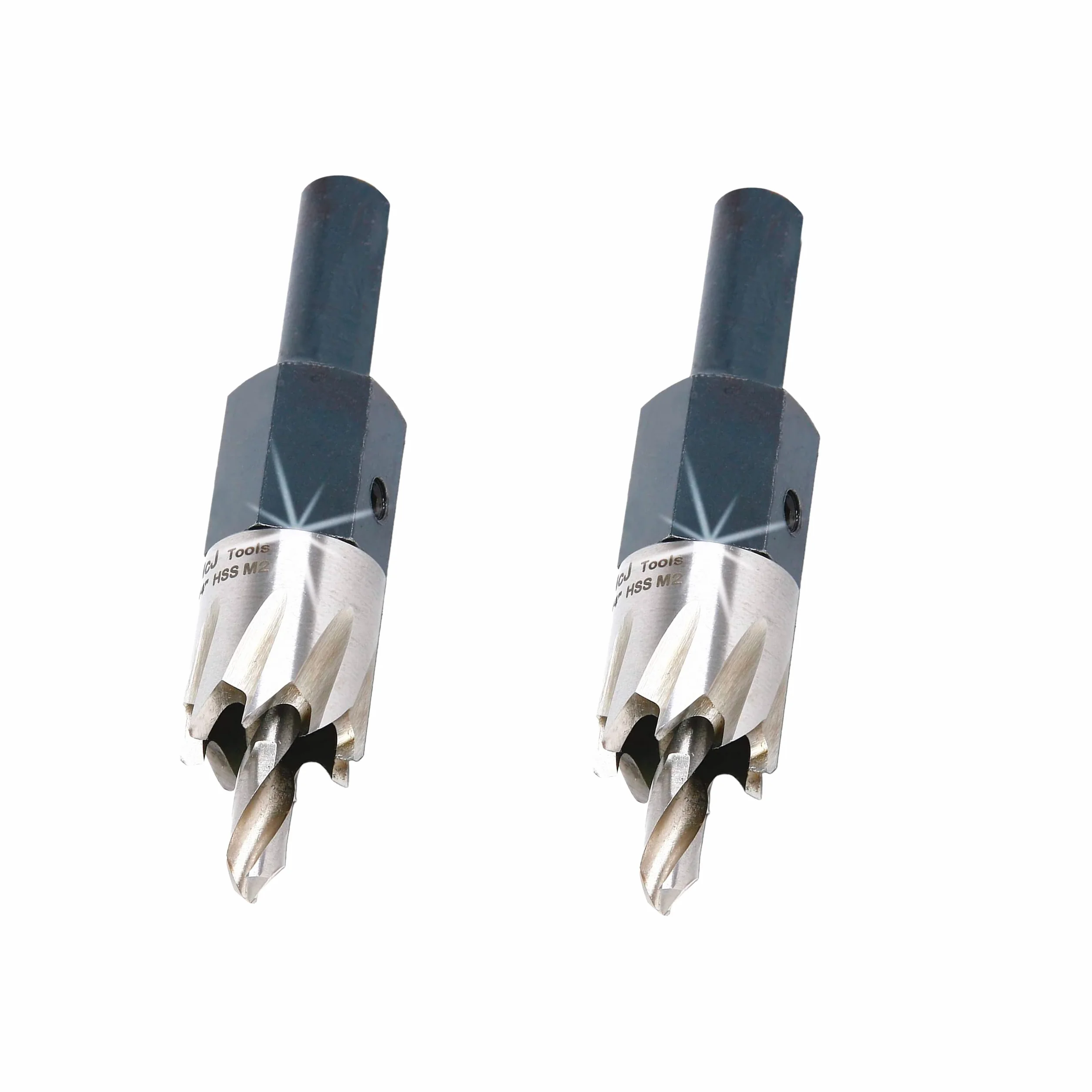 McJ Tools Wiertło HSS M2 3/4 cala do metalu, stali, żelaza, stopu, idealna dla elektryków, hydraulików, majsterkowiczów, profesjonalistów metalowych, 2 szt