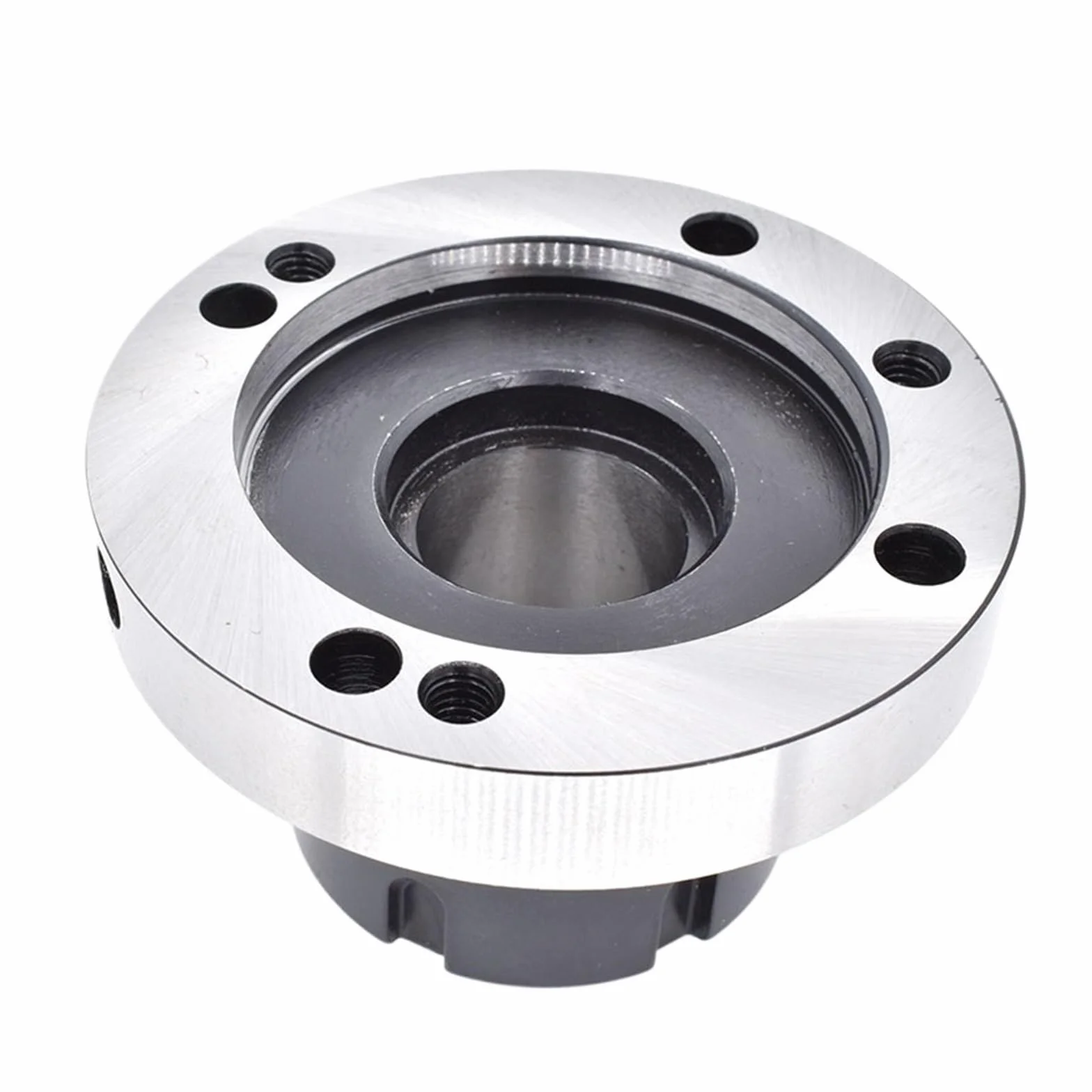 Minikołnierzowy czteroosiowy uchwyt zaciskowy - ER16 ER25 ER32 ER40 ER50 - Uchwyt o średnicy 100 mm i 80 mm do tokarki(Er32-d80 (7holes))