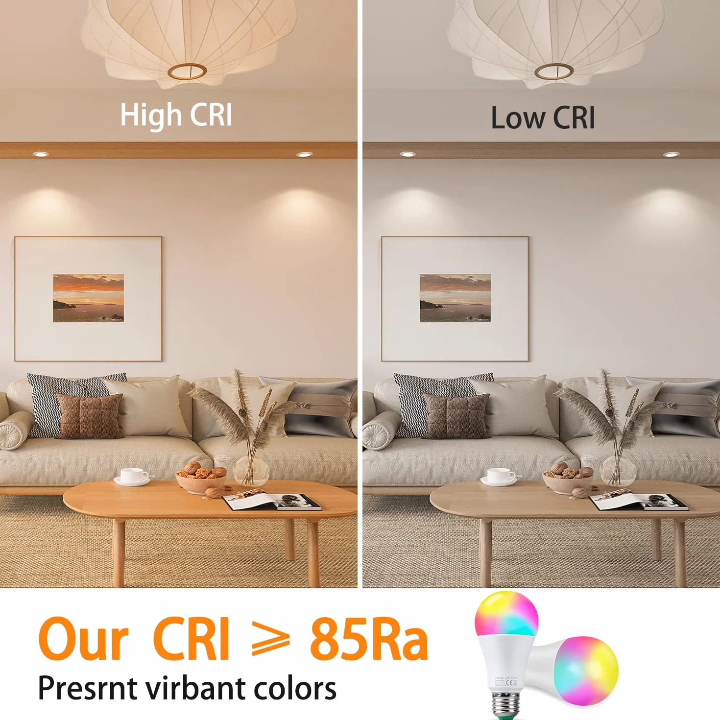 REYLAX Kolorowe żarówki LED RGBW Żarówka E27 10 W, ściemniane żarówki Edison Dual Memory 12 kolorów żarówek LED, bezprzewodowy pilot zdalnego sterowania w zestawie, do domu baru KTV Party