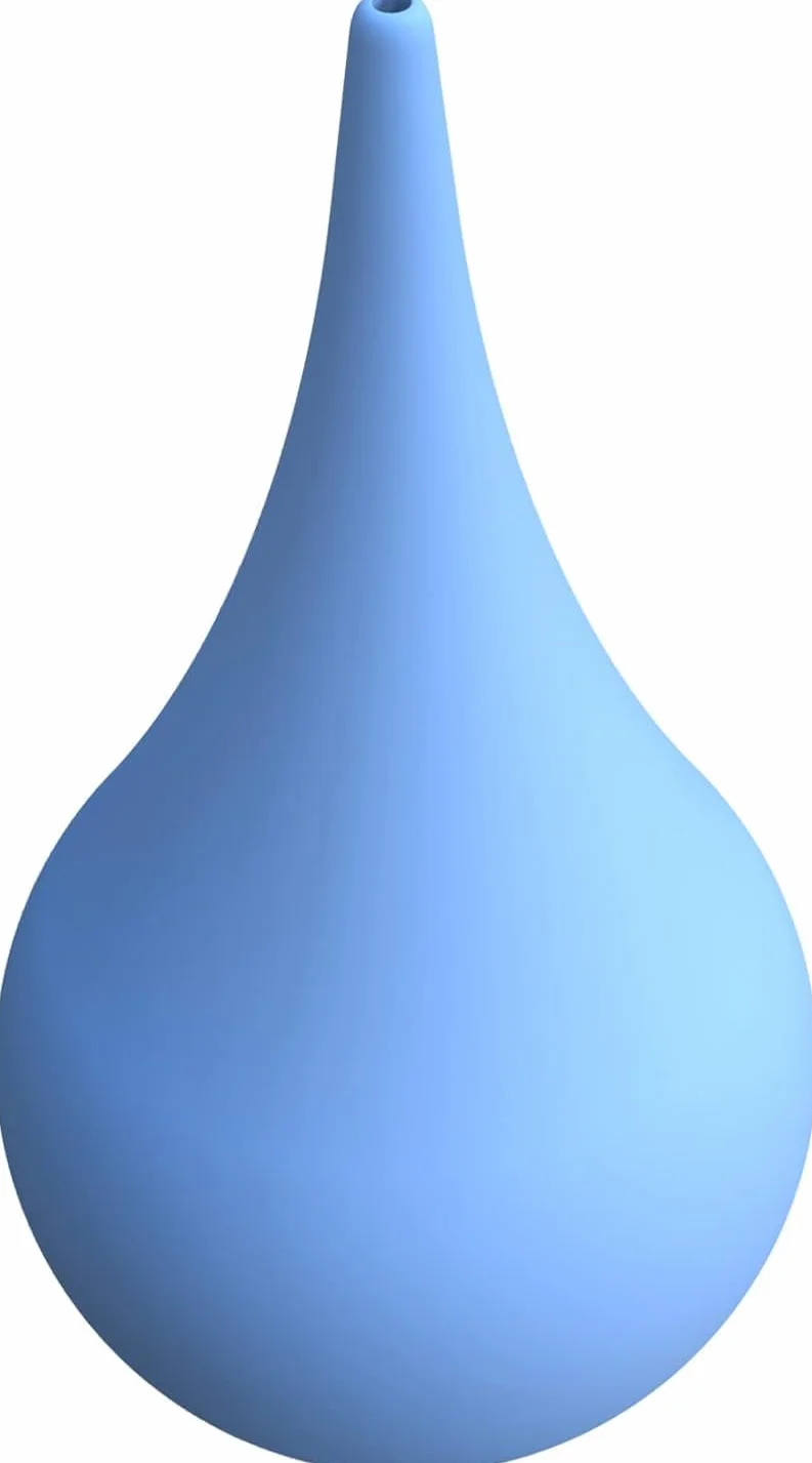 Ręczna gumowa gruszka do uszu 60 ml niebieska
