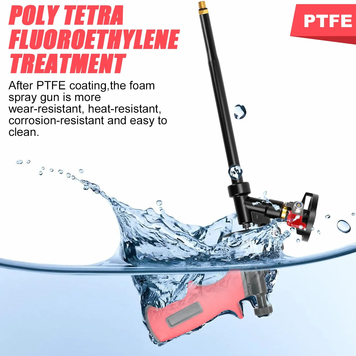 Pistolet do pianki poliuretanowej, 2 sztuki pistoletów do pianki budowlanej, 63 cm, rozszerzony pistolet do pianki natryskowej z metalu, profesjonalny pistolet dozujący z przełącznikiem do