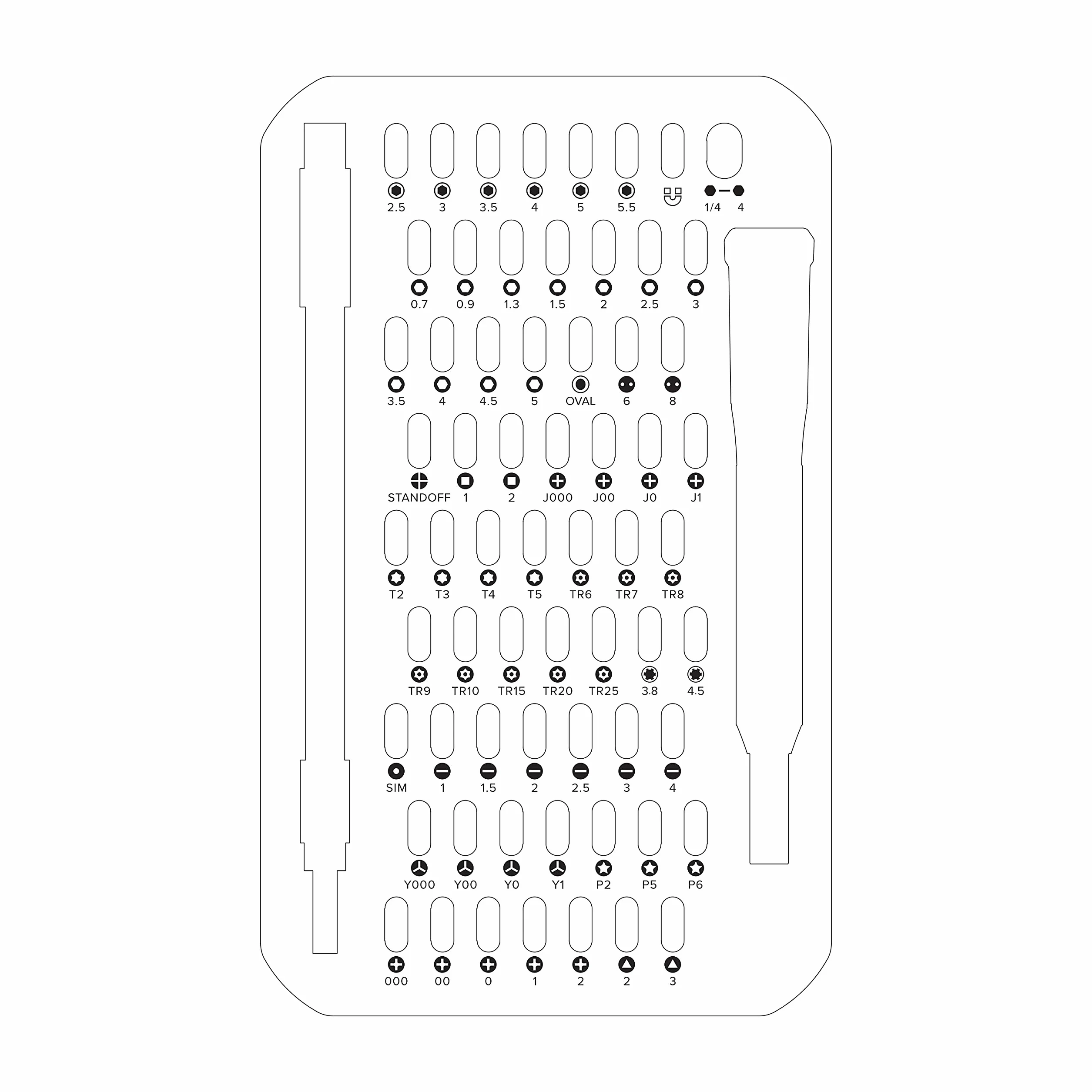 Zestaw wkrętaków Mako iFixit – 64 precyzyjne bity do naprawy elektroniki