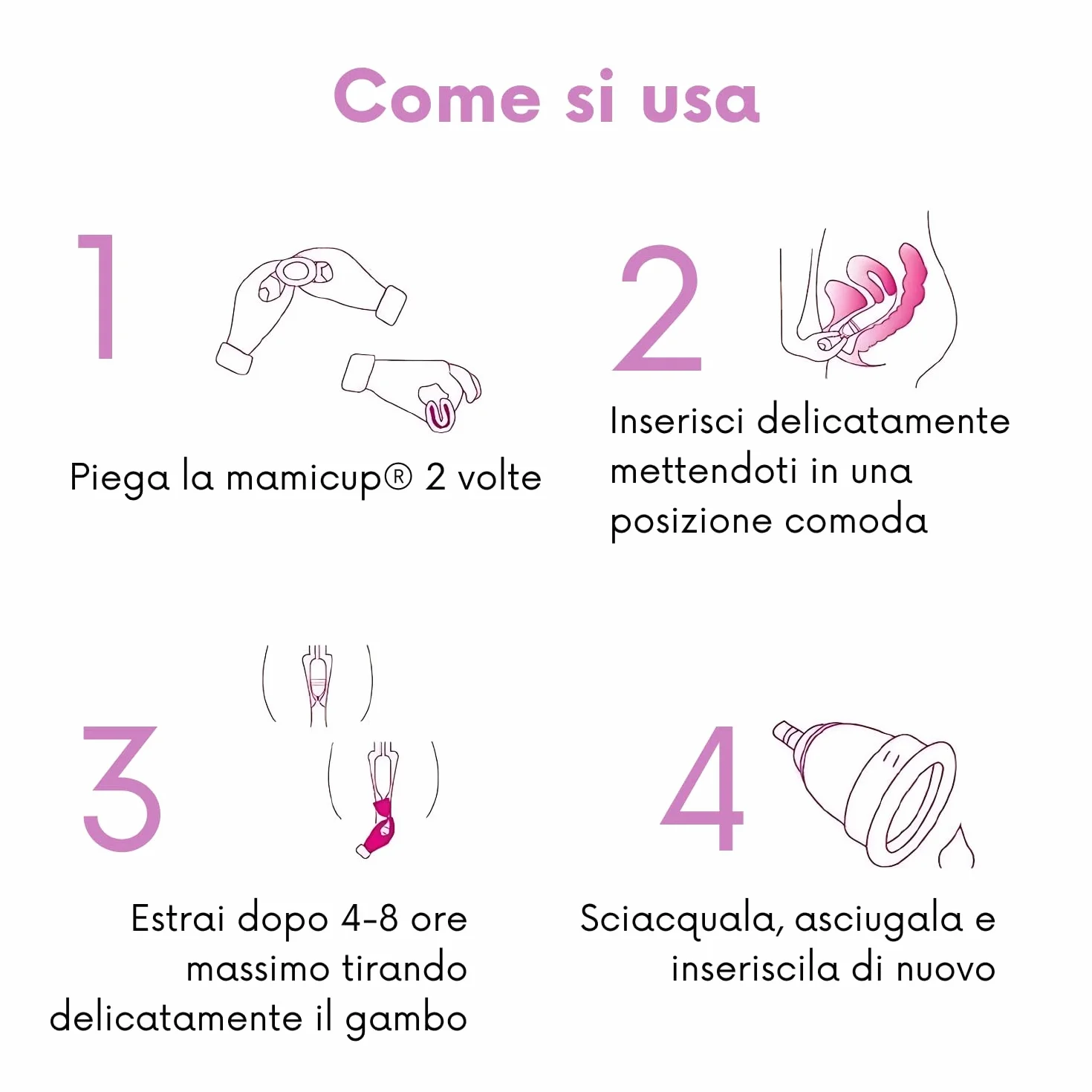 MamiCup zestaw kubków menstruacyjnych M+L turkusowy silikon medyczny