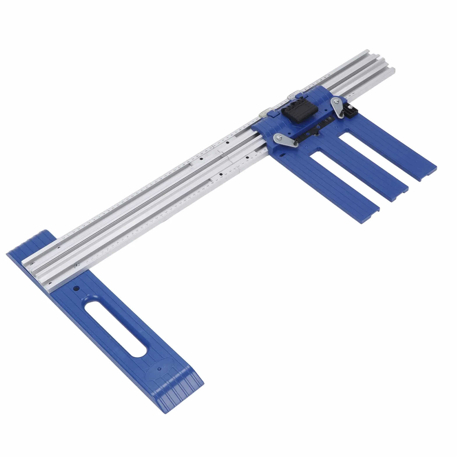 Prowadnica do piły tarczowej ze stopu aluminium, prowadnica krawędzi piły, obróbka drewna, zakres cięcia 0-65 cm
