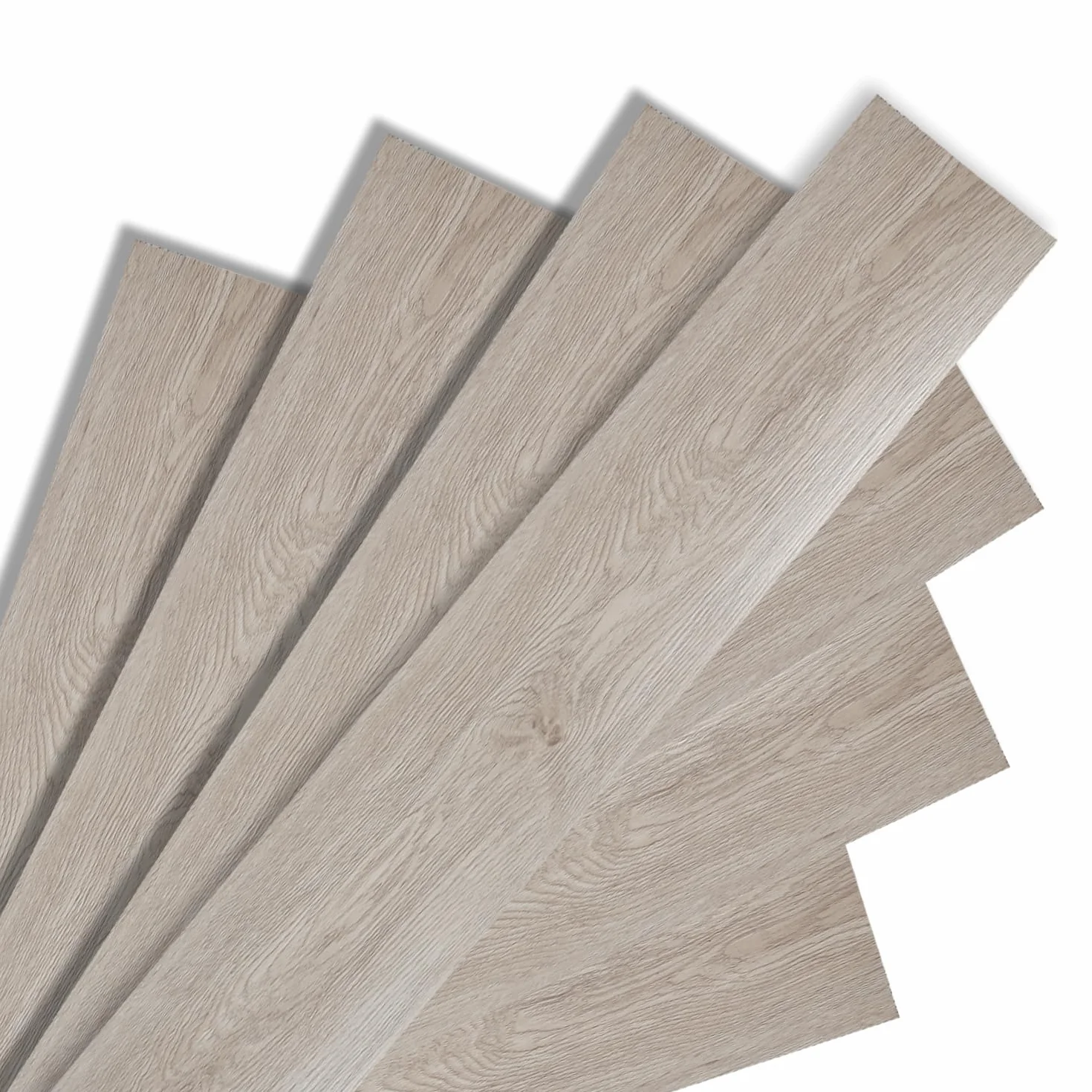 Fiqops Wykładzina podłogowa z PCW, 21 płytek, ok. 3 m², podłoga winylowa, wodoodporna, wodoodporna, samoprzylepna, winylowa, 91,5 x 15,2 cm, grubość 1,5 mm (biały dęb)