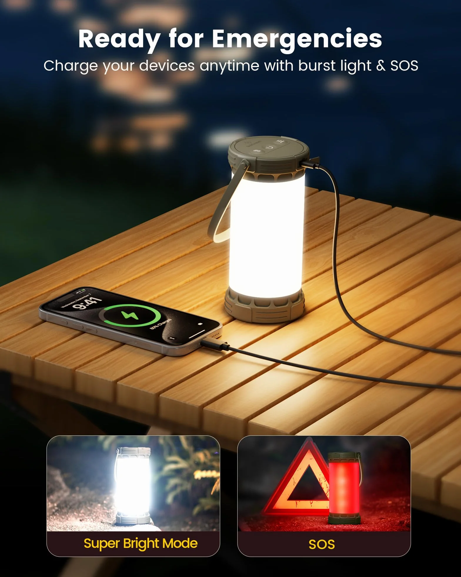 Glocusent Oświetlenie kempingowe LED