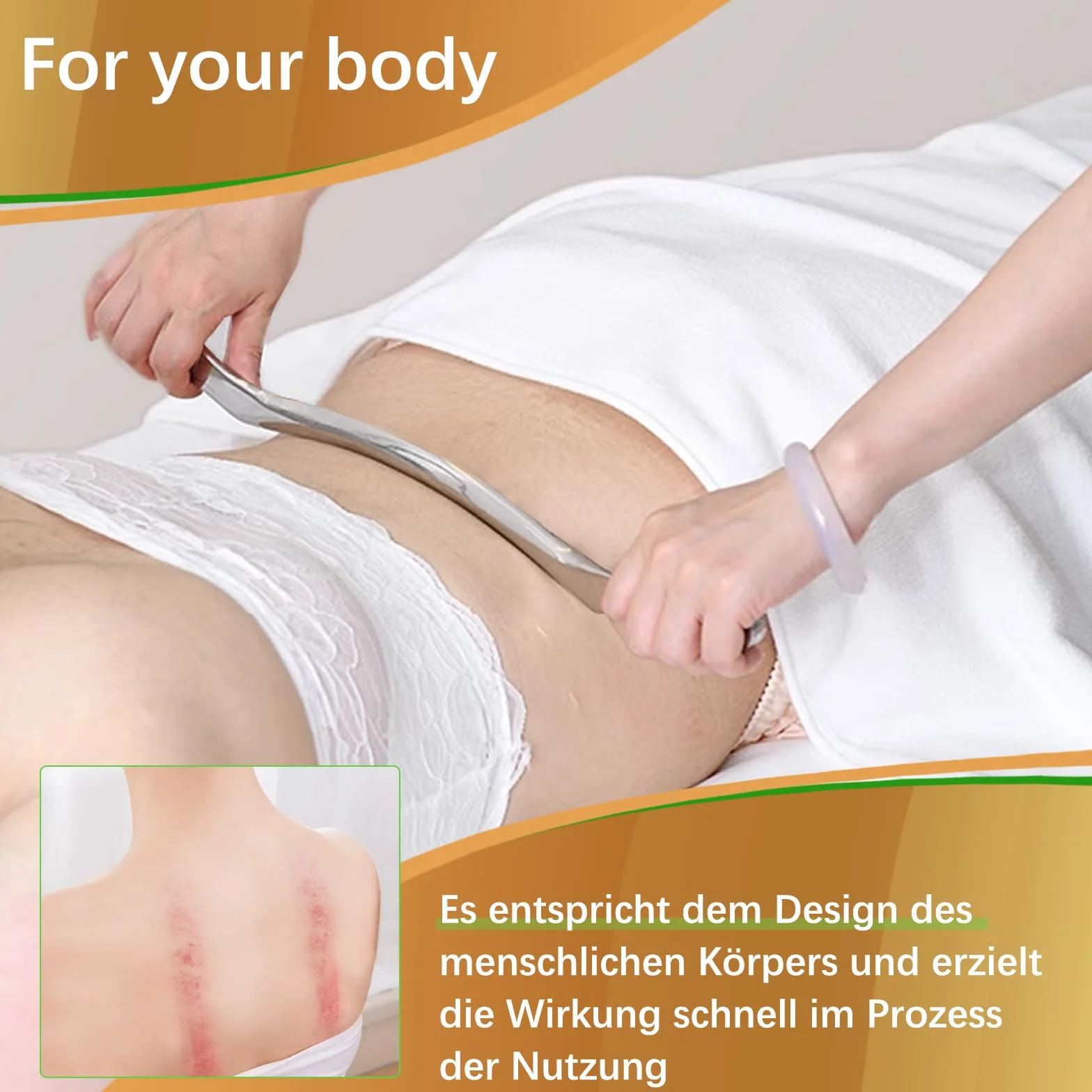 Gua Sha skrobaczka ze stali nierdzewnej IASTM do masażu tkanek miękkich