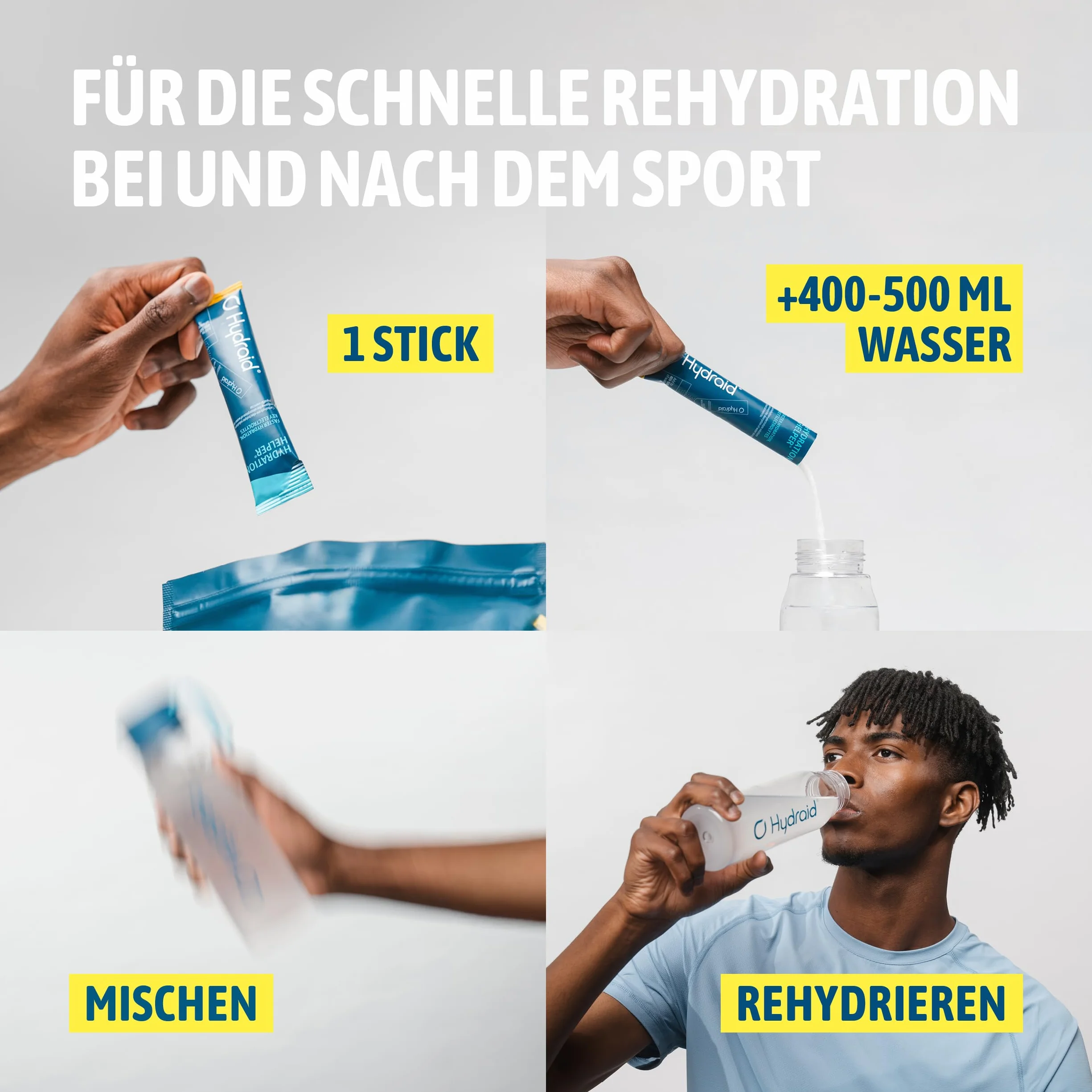 Hydraid Hydration Helper Electrolytes Powder Rapid Rehydration Recovery 25 saszetek Mango-Marakuja