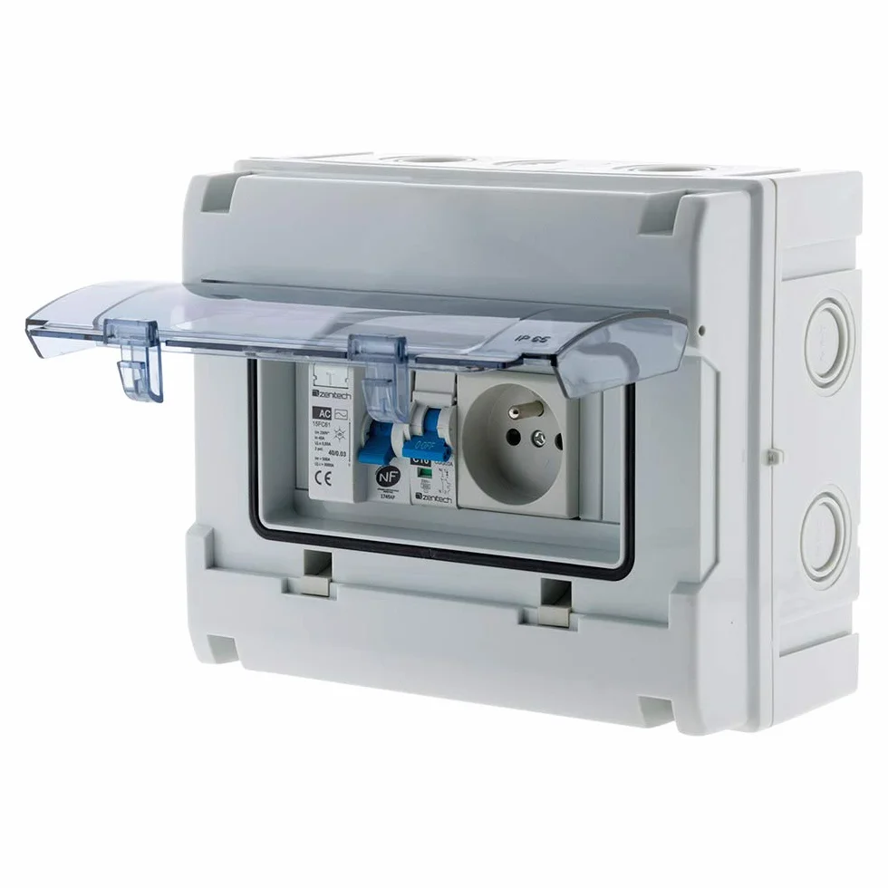 Zenitech 150217 walizka elektroniczna, wodoszczelna, IP65, 8 modułów, biała