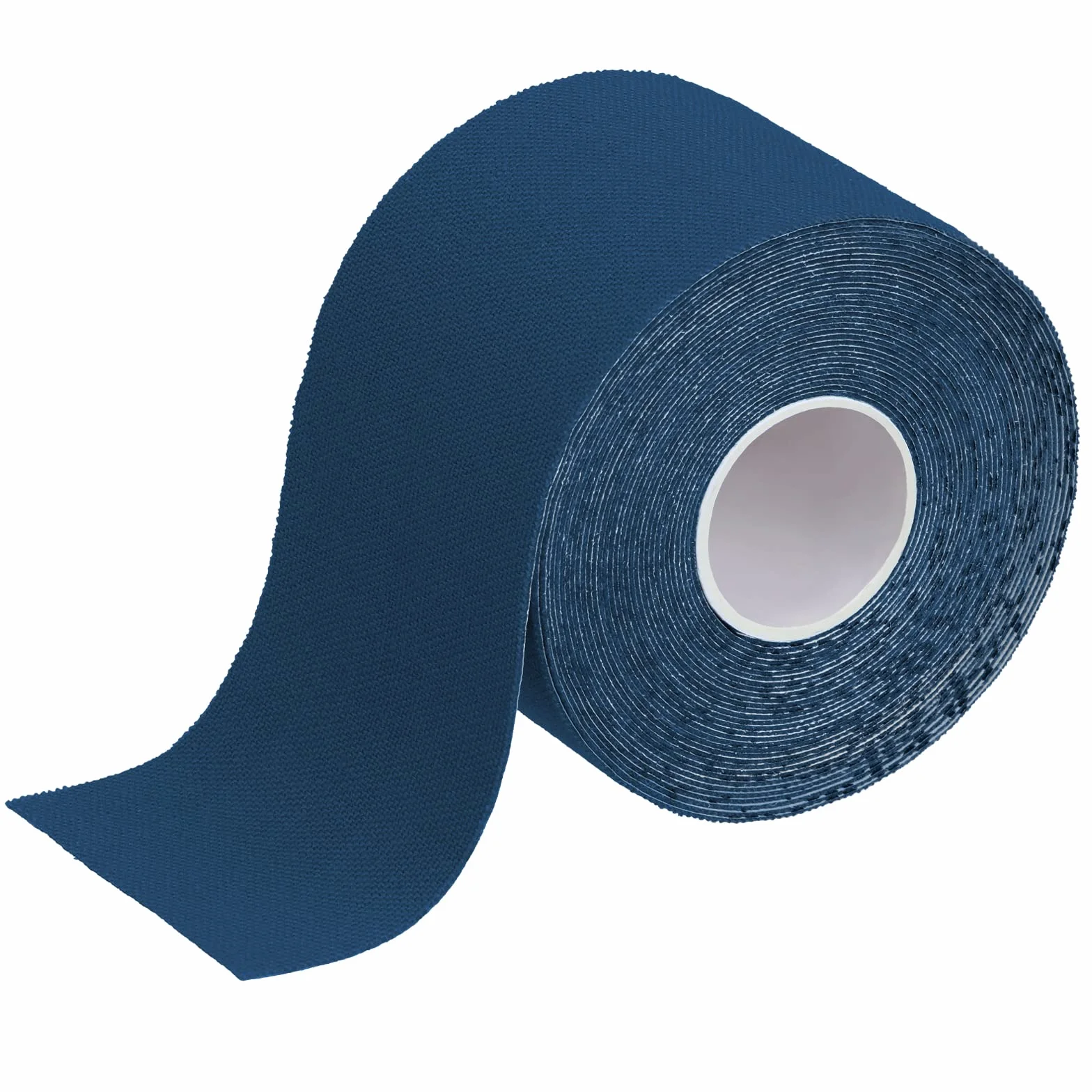 BB Sport 1 x rolka taśmy kinezjologicznej 5 m x 5,0 cm w wielu kolorach do wyboru E-book broszura z informacją jak stosować elastyczne plastry zestaw 1 sztuka set taśma plastry tejpy, Kolor:ciemnoniebieski
