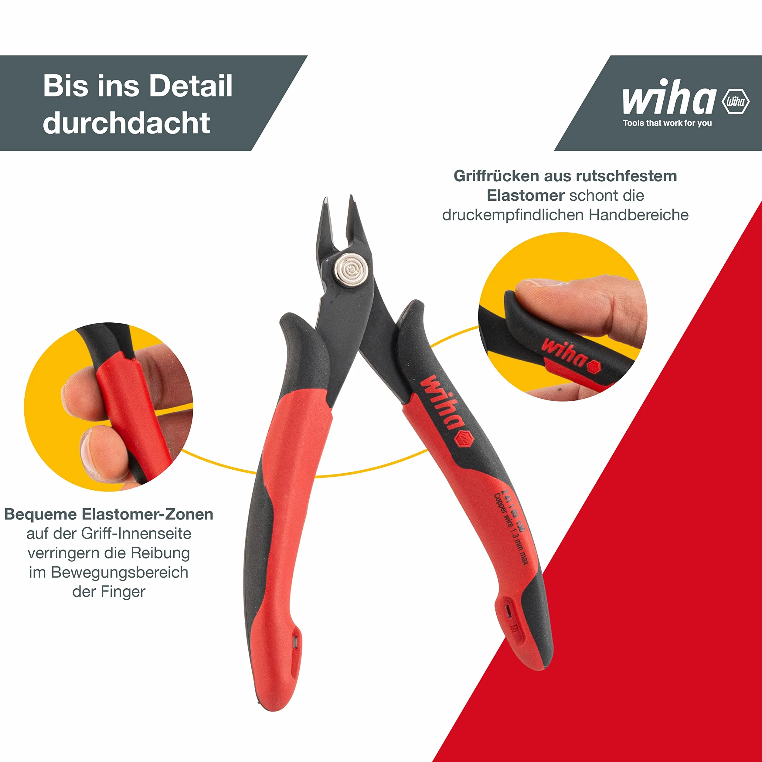 WIHA 26818 - Elektroniczne cięcia przekątne Z 41 1 03 138 mm Elektroniczne Ref. Z41113803