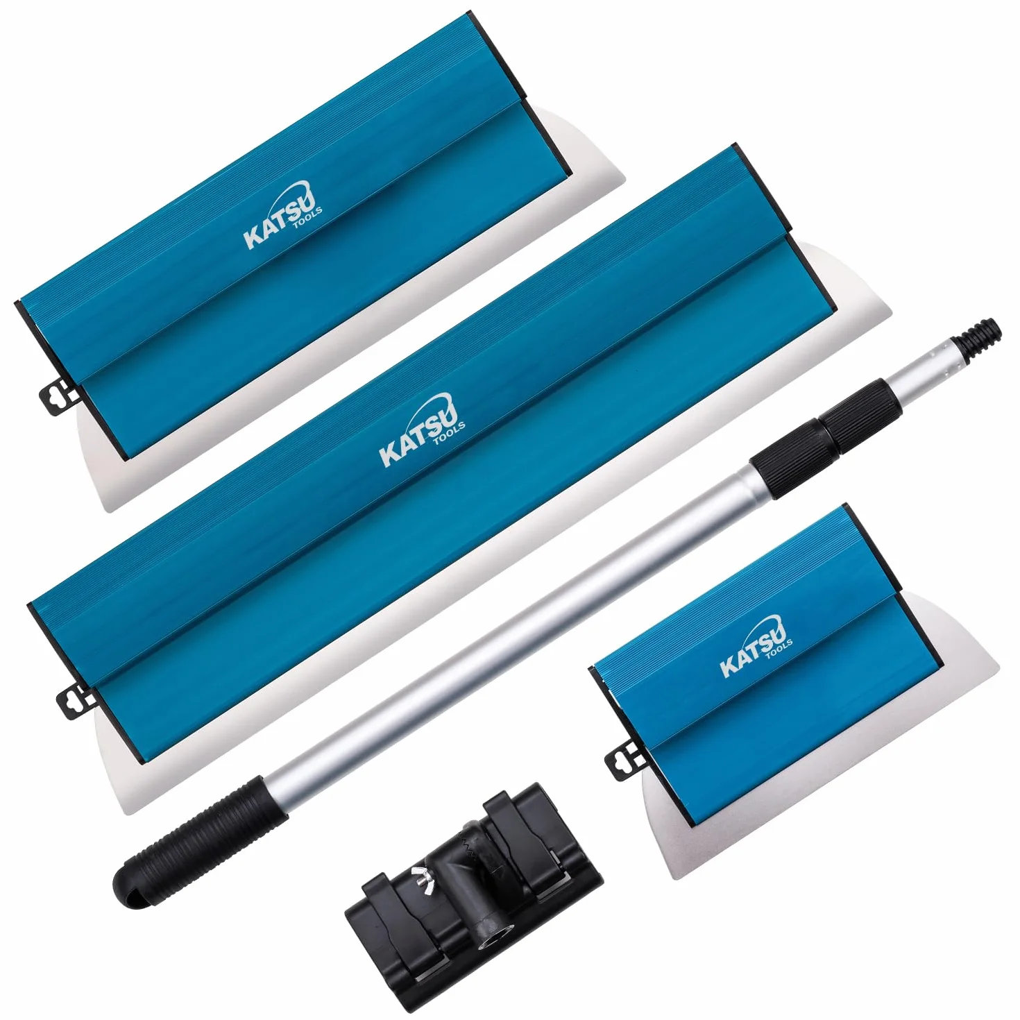 KATSU Tools Zestaw szpachli 25-60 cm ze stali nierdzewnej do płyt gipsowo-kartonowych