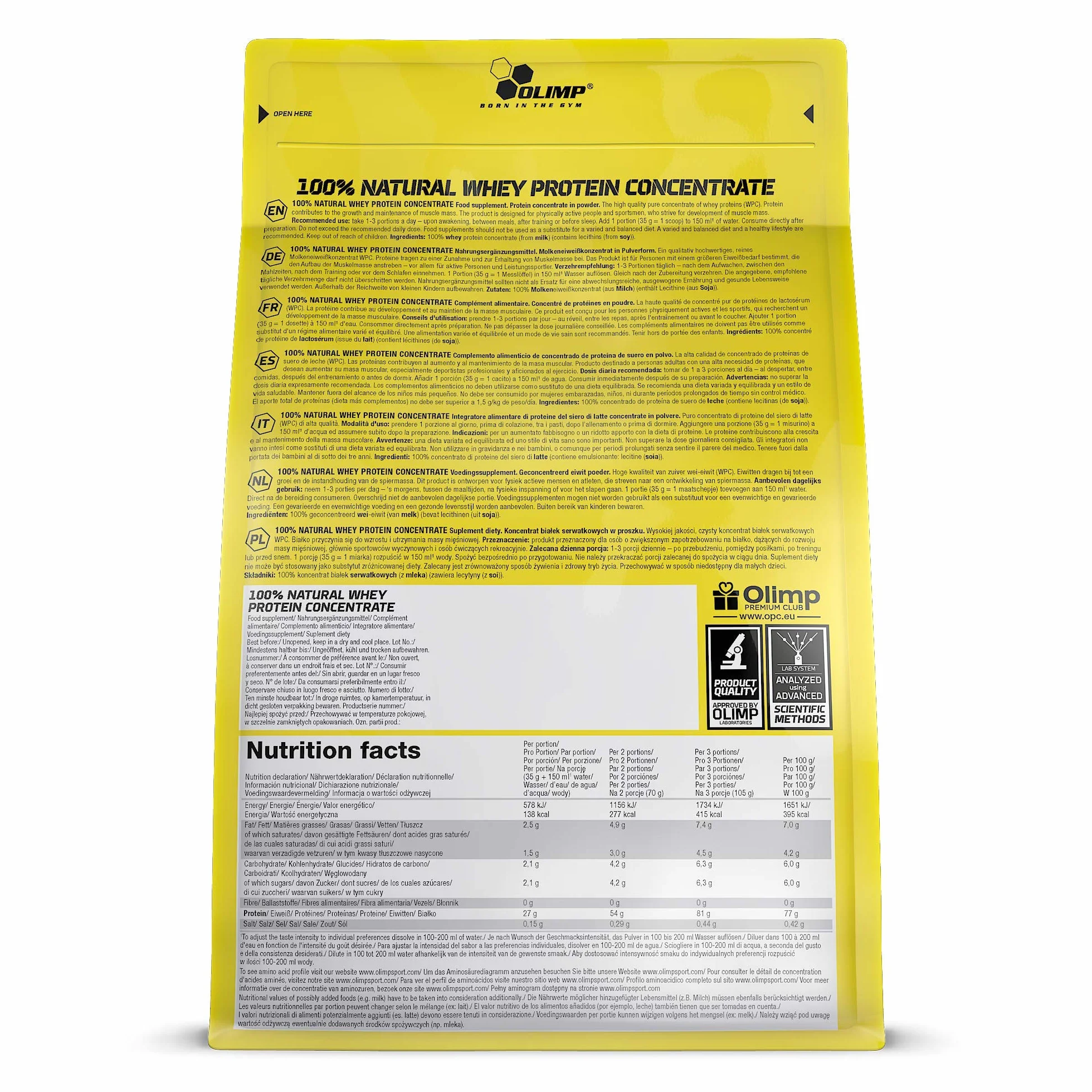 Olimp 100% Natural WPC 700g