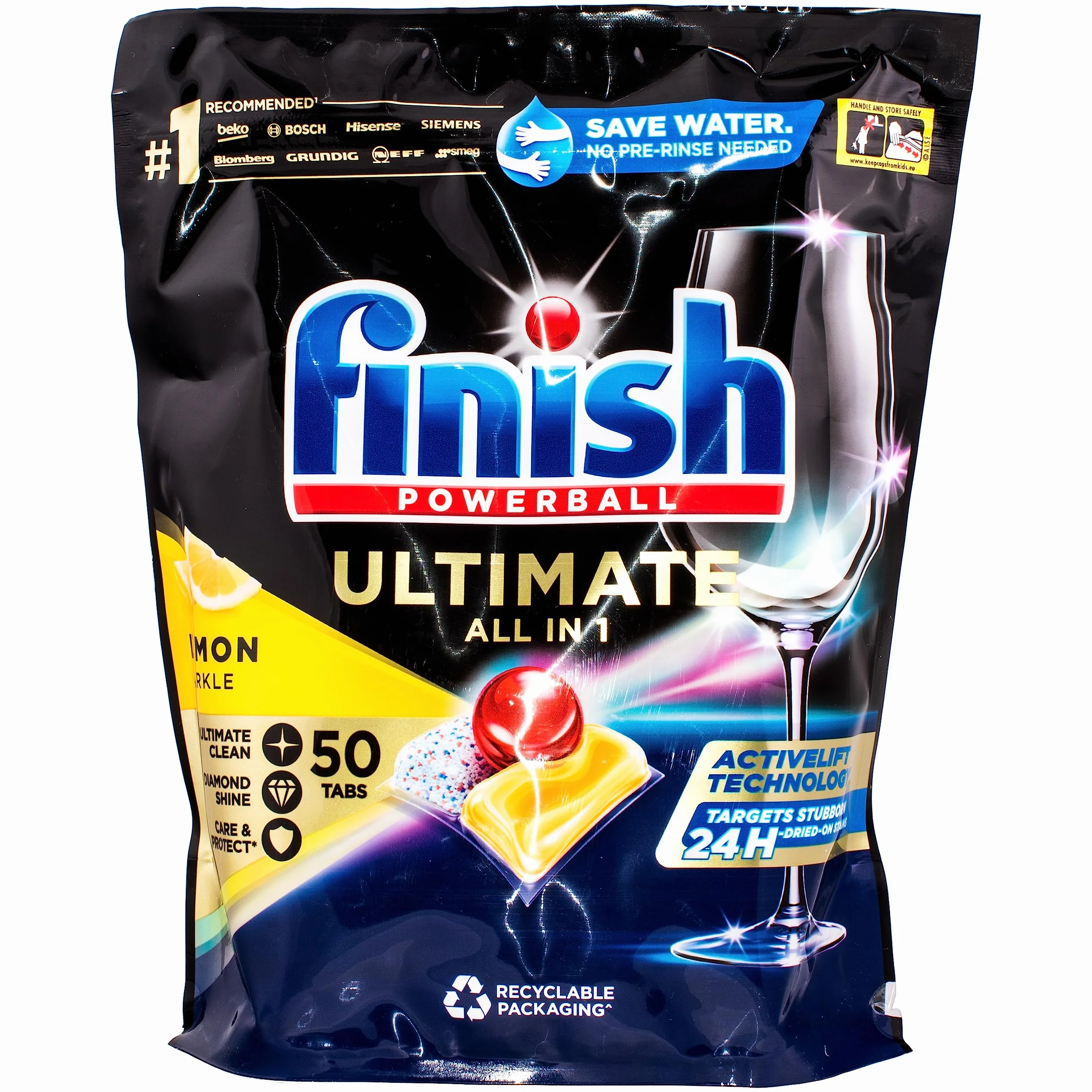 Finish Quantum Ultimate tabletki do zmywarki, cytryna, 50 tabletek