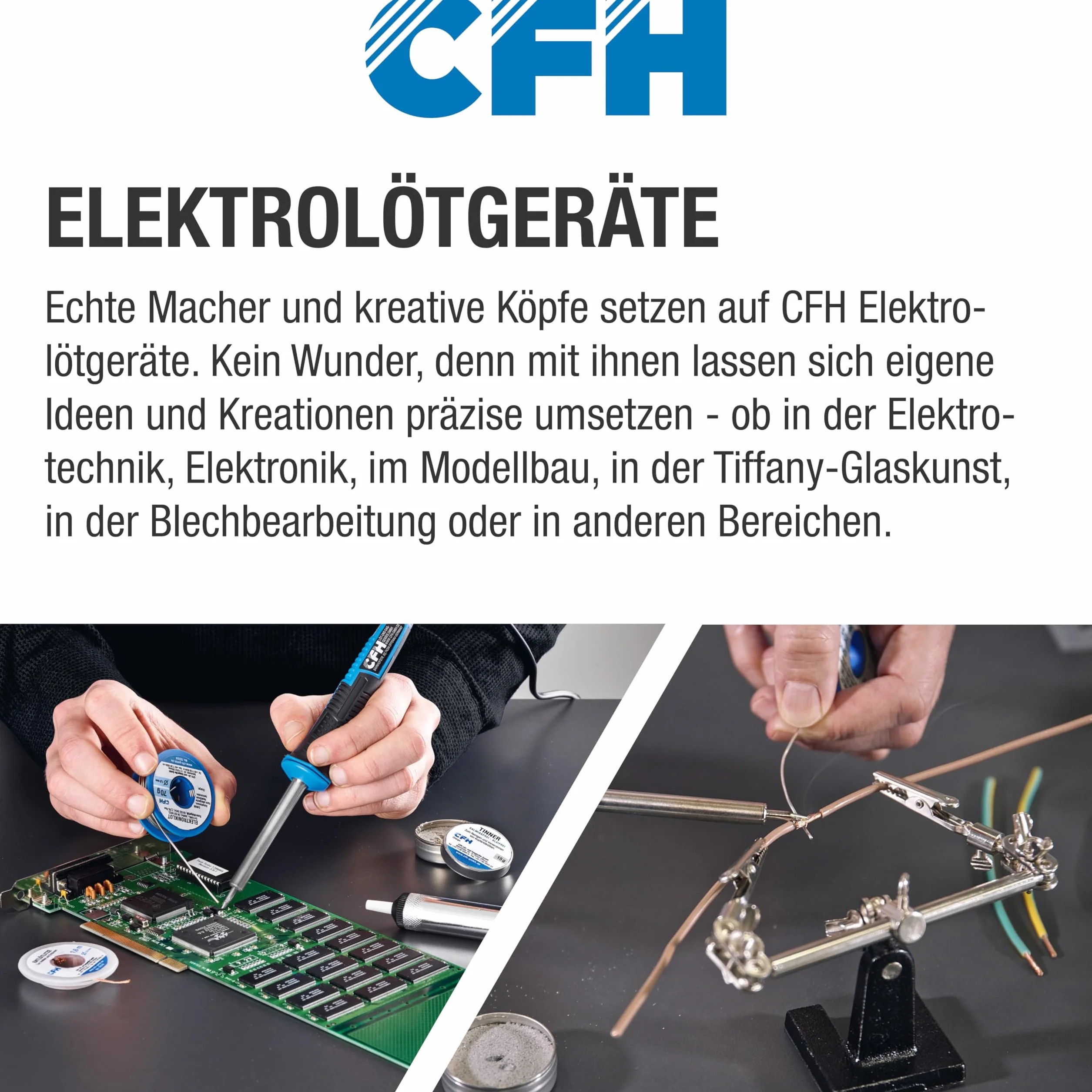 CFH Cyfrowa stacja lutownicza LD 221, 25 W, 200-480 °C, wyświetlacz LED, lutownica, uchwyt z gąbką do czyszczenia