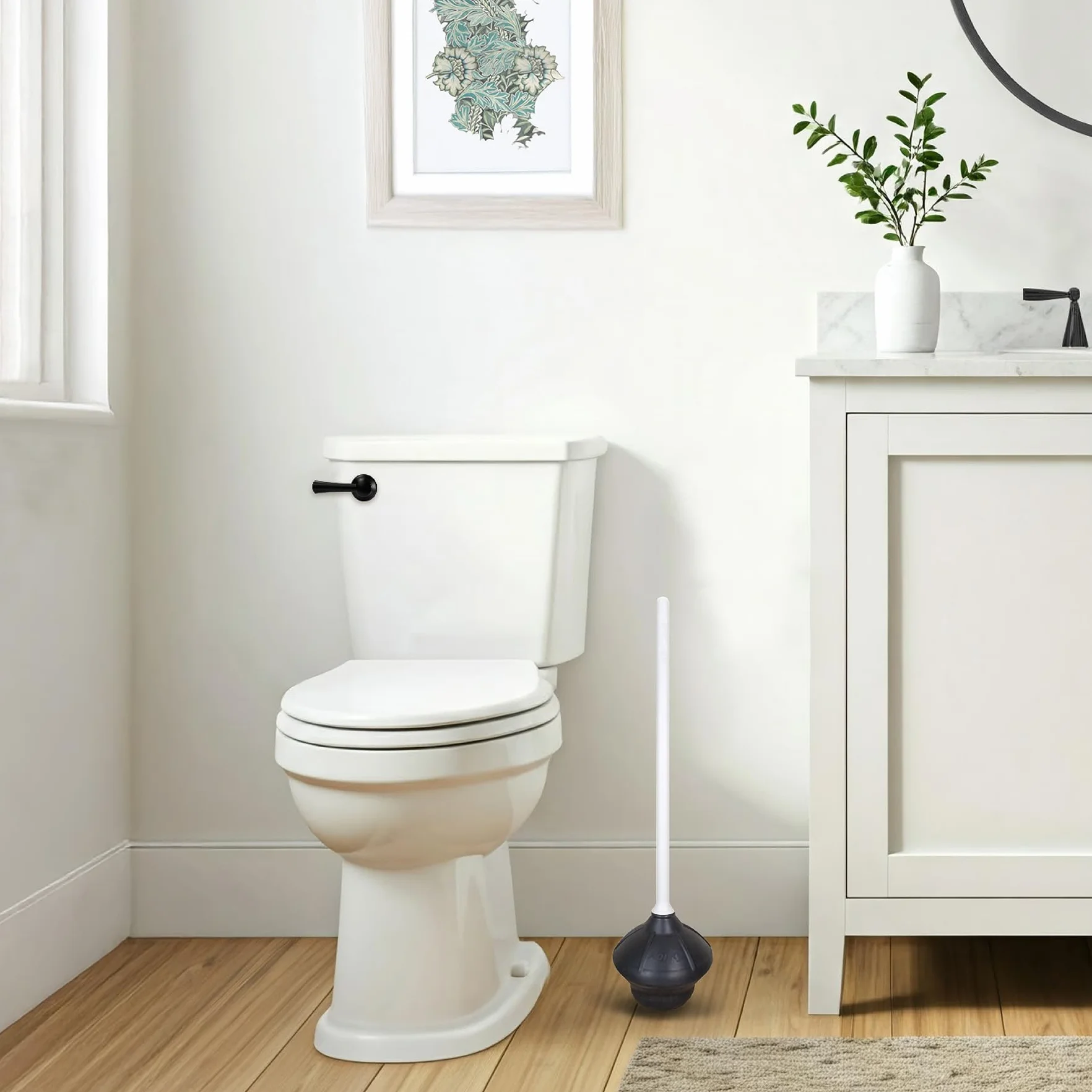 Toilet Plunger, 18 In. Straight Handle - 92-8A