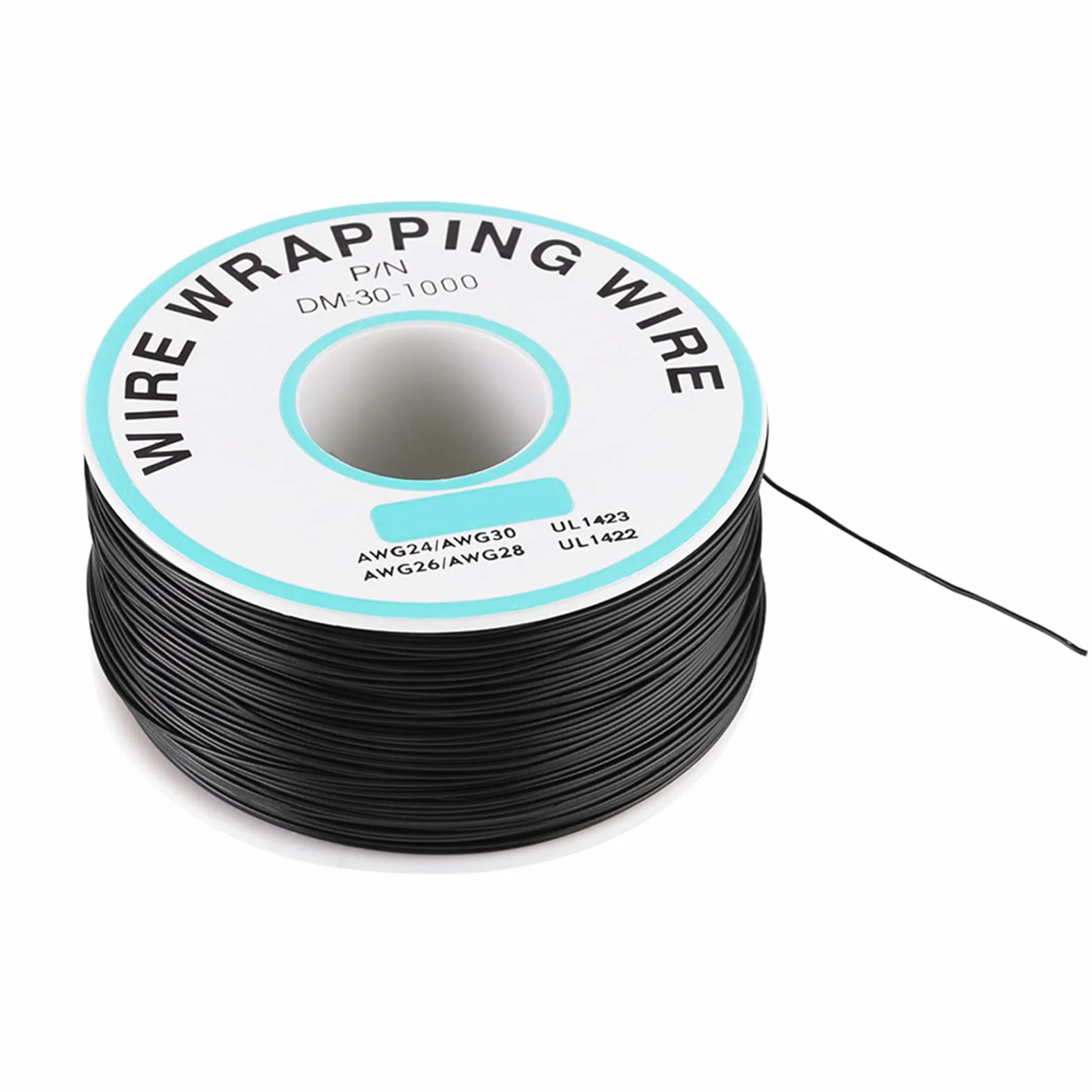 Kabel 0,25 mm drut pojedynczy przewód plażowy 30AWG 250 metrów czarny 7 x 7 x 4 niektóre 28-30awg Kynar Single Wire 0,05 mm 300c