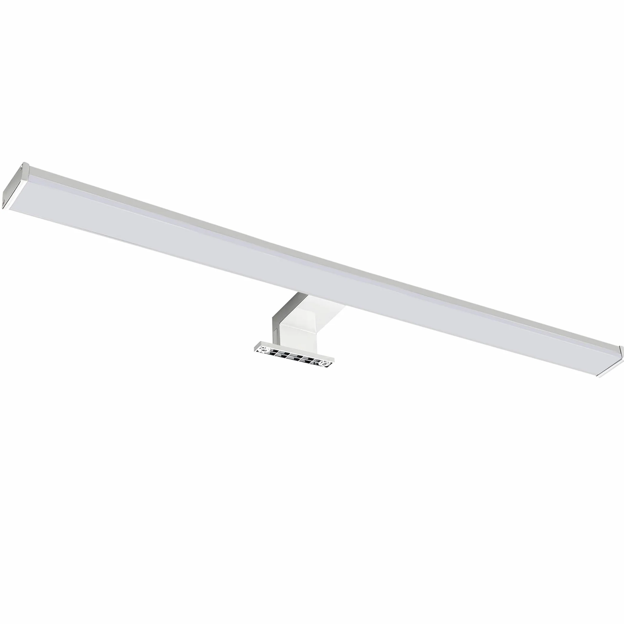 SEBSON Lampa LED do lustra 60 cm, łazienka IP44, lampa montażowa + lampa zaciskowa, neutralna biel 4000 K, 600 x 108 x 44 mm, 12 W, 900 lm, aluminium, oświetlenie do makijażu