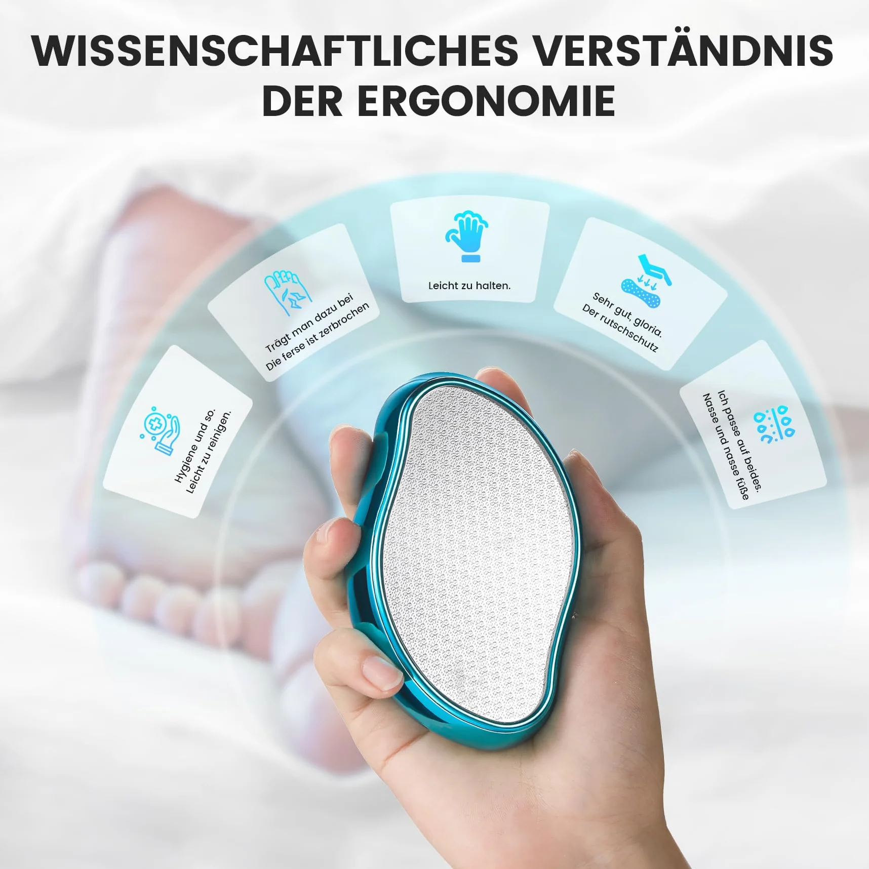 BEZOX 2 w 1 Nano szkło do usuwania zrogowaciałego naskórka – pilnik do pedicure