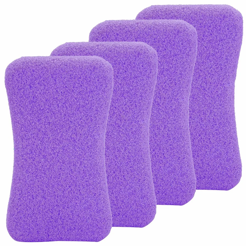 Pumeks do stóp 4 sztuki Peeling z kamienia kalusa Usuwanie twardej skóry Pedicure Scrubber fioletowy