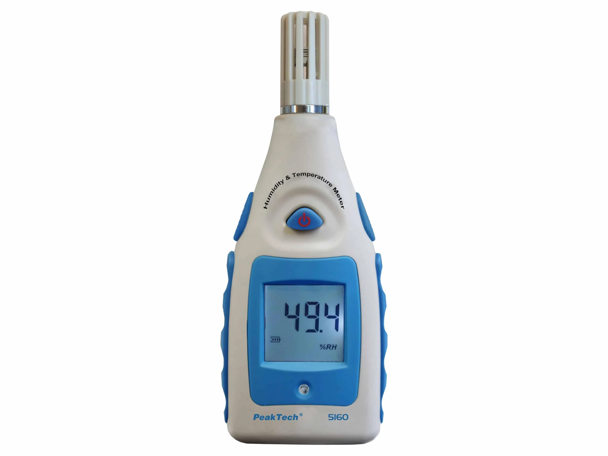 PeakTech humidity meter with display of the air temperature and room climate. Measuring instrument/thermo-hygrometer/room temperature/humidity/moisture and thermometer, 1 piece, P 5160