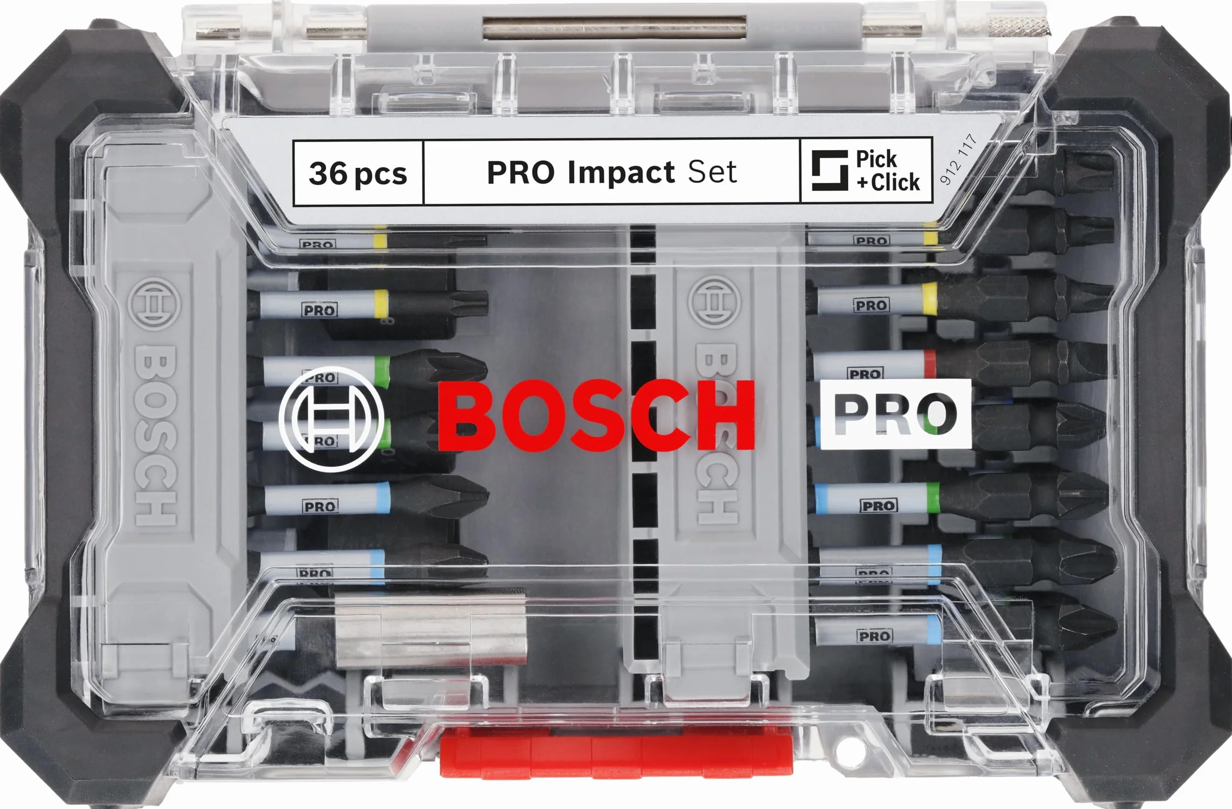 Bosch 36 x PRO Impact Set, 36-częściowy (200 x 107 mm, profesjonalne akcesoria śrubokręt, śrubokręt)