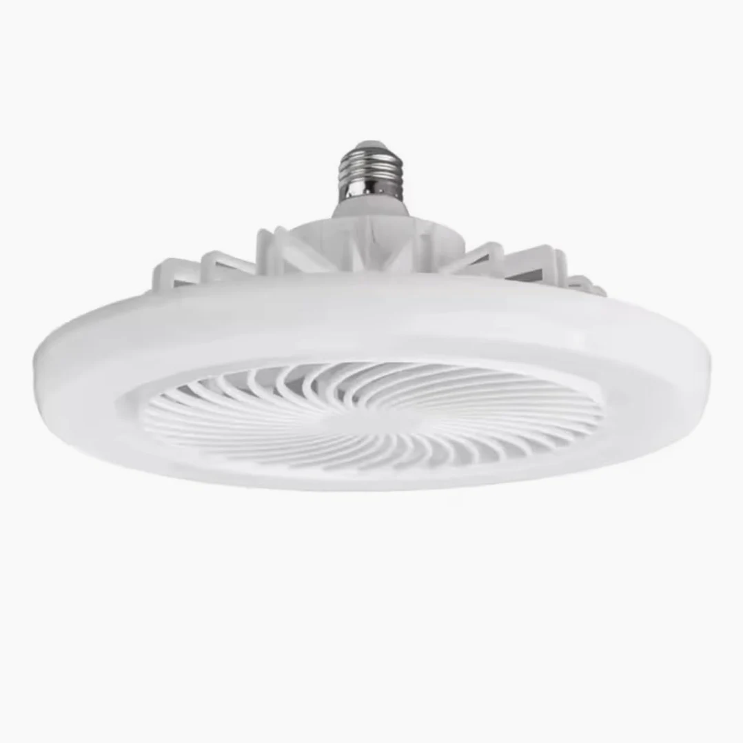 Frilla Wentylator sufitowy z oświetleniem 80 W, cicha lampa sufitowa z wentylatorem, regulowana prędkość wiatru i temperatura barwowa, światło wentylacyjne z zegarem | FANGLO