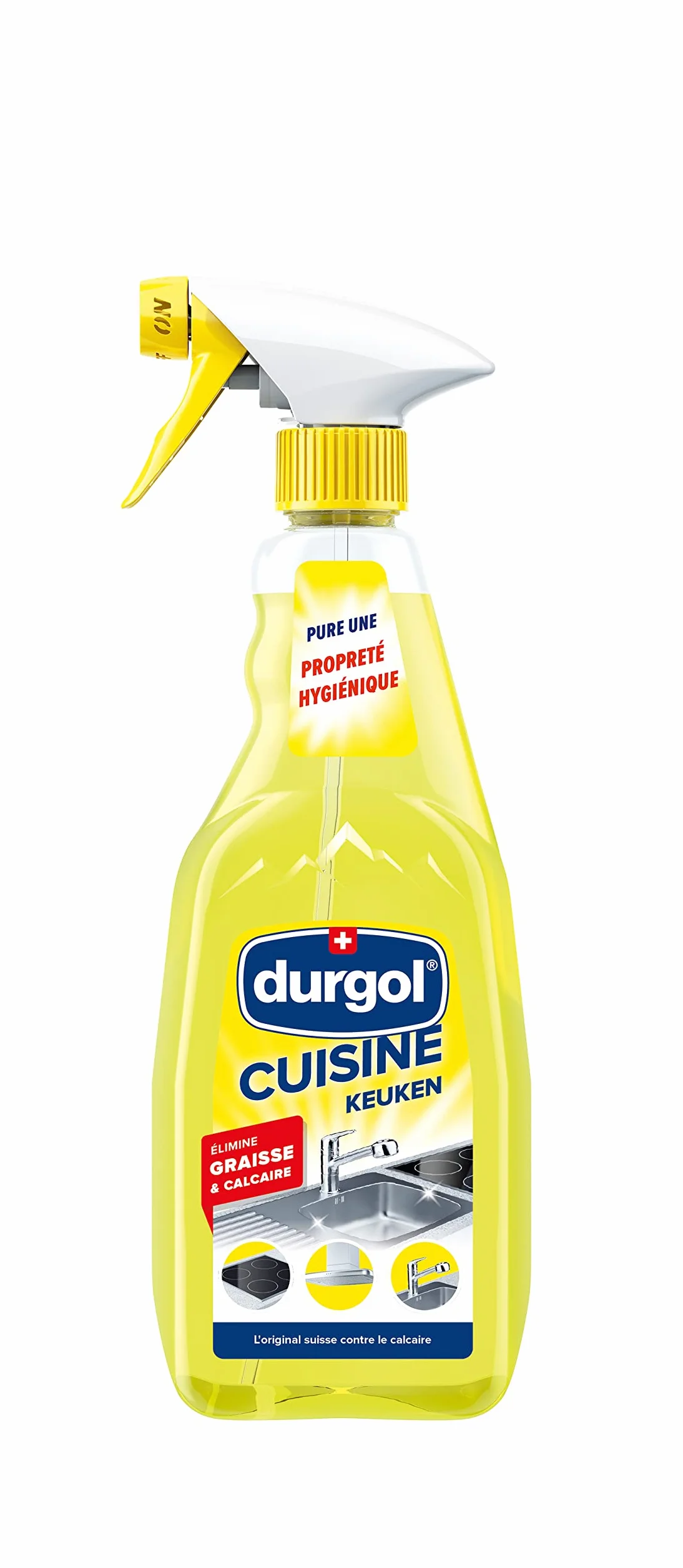 DURGOL Spray kuchenny, odtłuszczacz i ochrona przed osadzaniem się kamienia, 500 ml