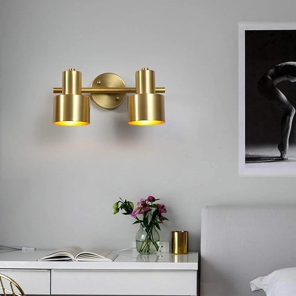 Lampa ścienna wnętrze nowoczesna kreatywna lampa ścienna lampa ścienna jasna północna łazienka rror światło LED lampa łazienkowa rror szafka toaletka światło miedziane lampy ścienne (3