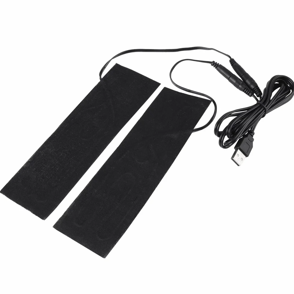 Mata grzewcza USB 5V 1 para Czarny elektryczny element grzewczy z włókna węglowego