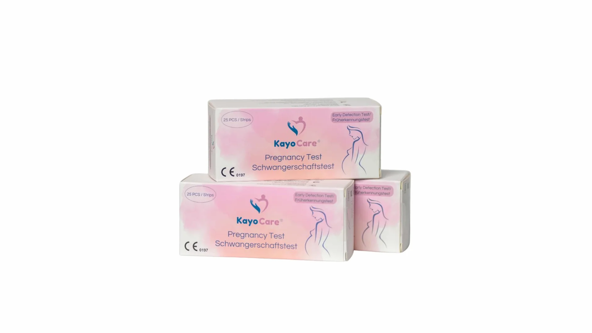 25 x KayoCare – bardzo czuły test ciążowy – wczesny test ciążowy – test wczesnej ciąży