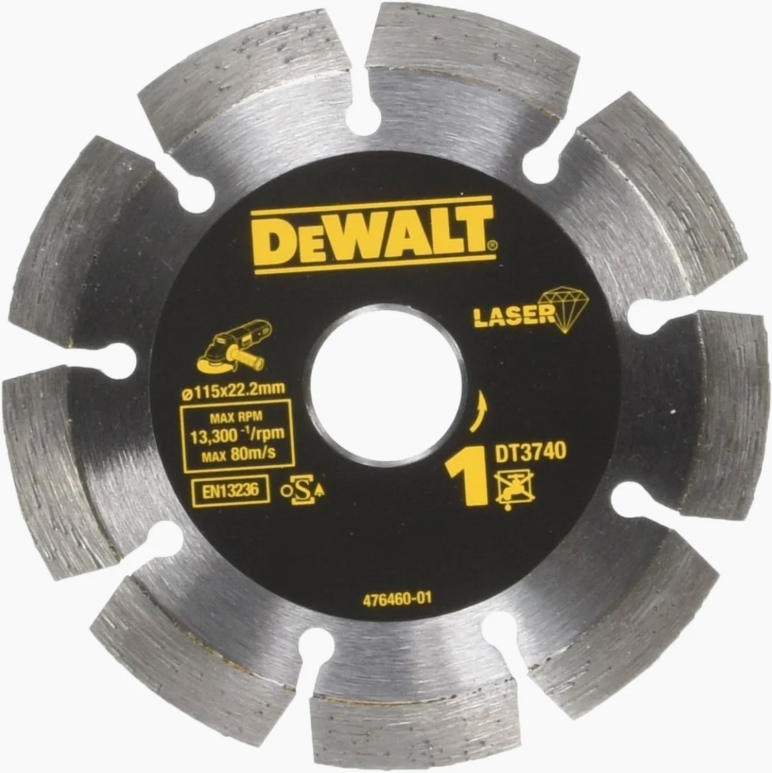Dewalt DT3740-XJ diamentowa tarcza tnąca 115 materiał ogólny LASER HP