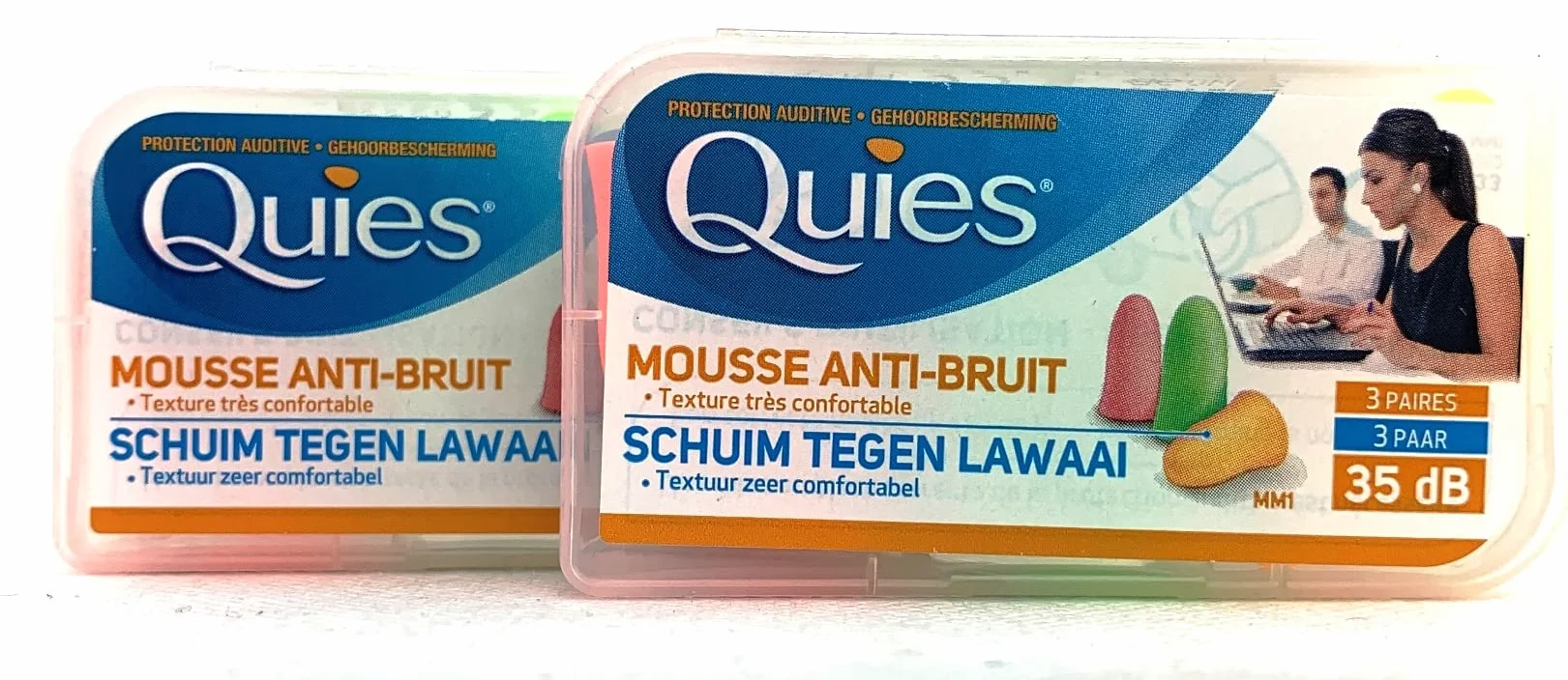 Quies komfortowa ochrona piankowa 3 pary zestaw 2 szt