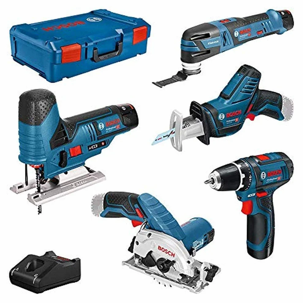 Bosch Professional Zestaw Narzędzi Wielofunkcyjnych, Niebieski, 12 V