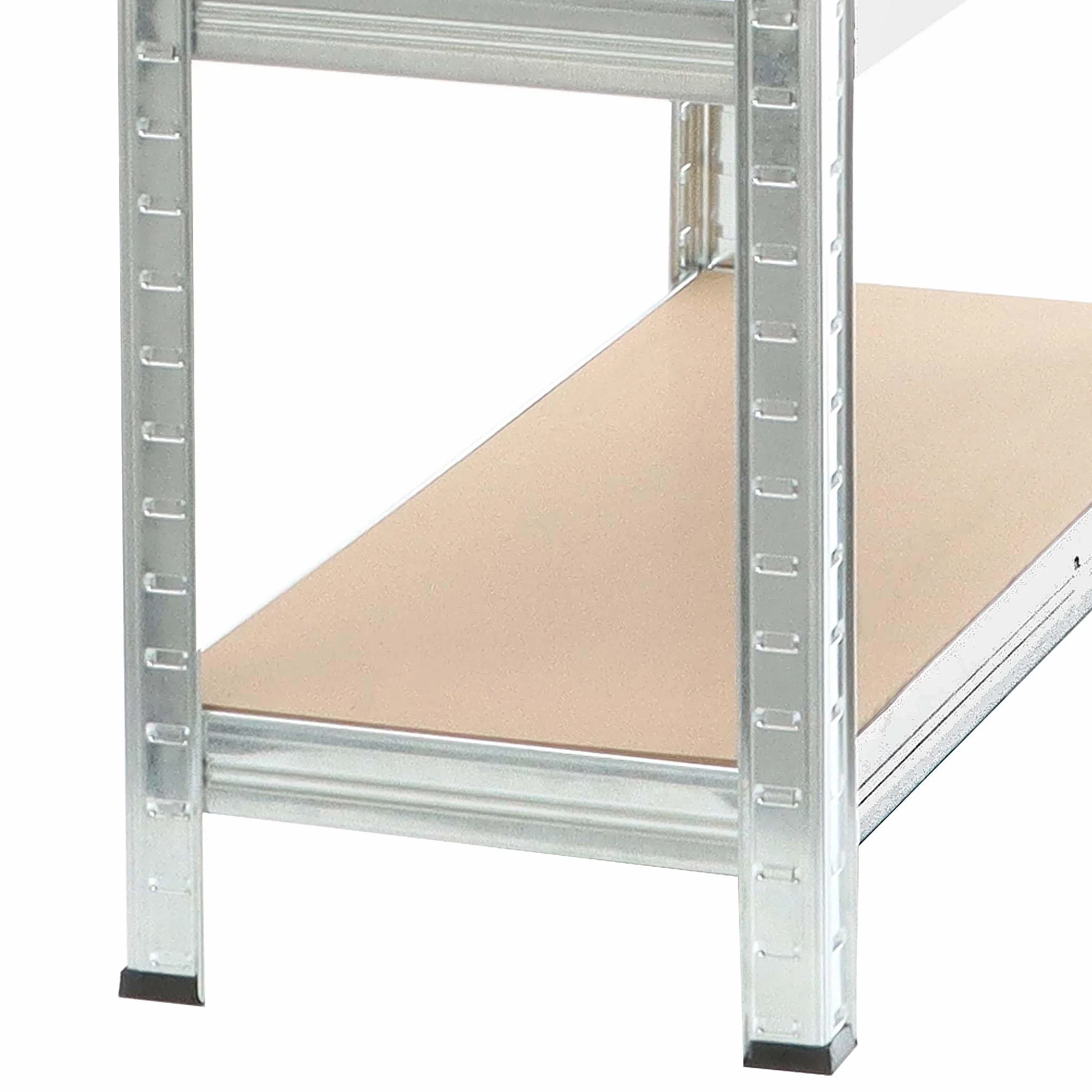 Wiltec 2x Regał magazynowy z ocynkowanej stali 100 x 60 x 200 cm, regał garażowy do 1000 kg z montażem bez narzędzi, regał do piwnicy i magazynu