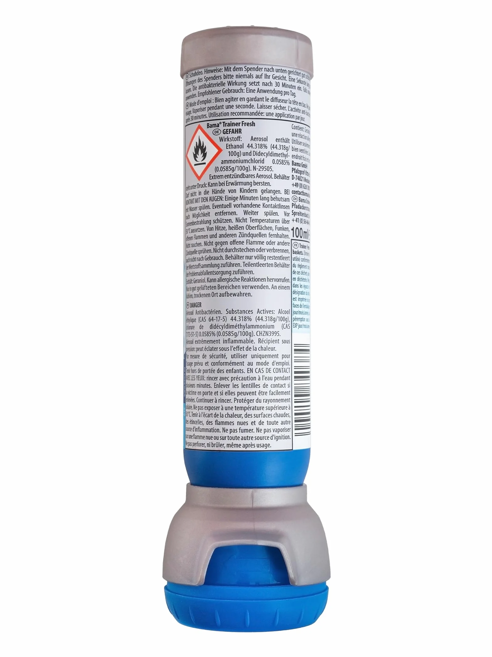 Dezodorant Odświeżający do Butów - Neutralizujący Zapachy Spray do Butów, Zapewniający Higienę i Świeżość, Zestawy 6x100 ml - BAMA