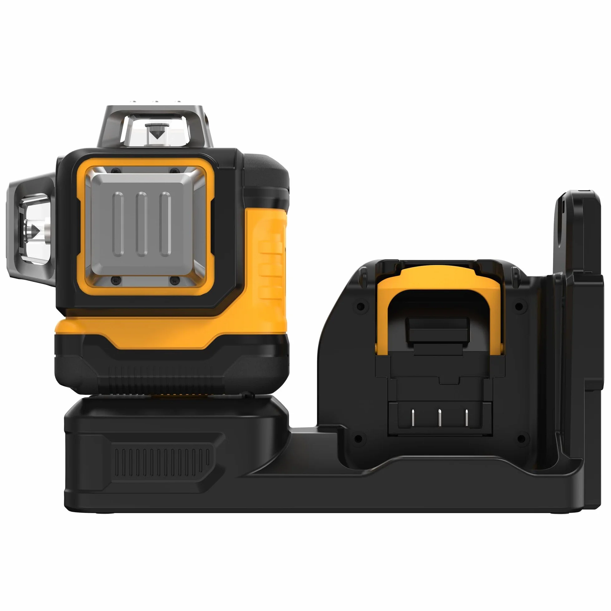 DEWALT DCE089D1G18-QW DCE089D1G18-QW-Poziom 3-liniowy 360° XR 18V/12V Samooczny zielony laser z akumulatorem 18V Li-Ion 2Ah, srebrny