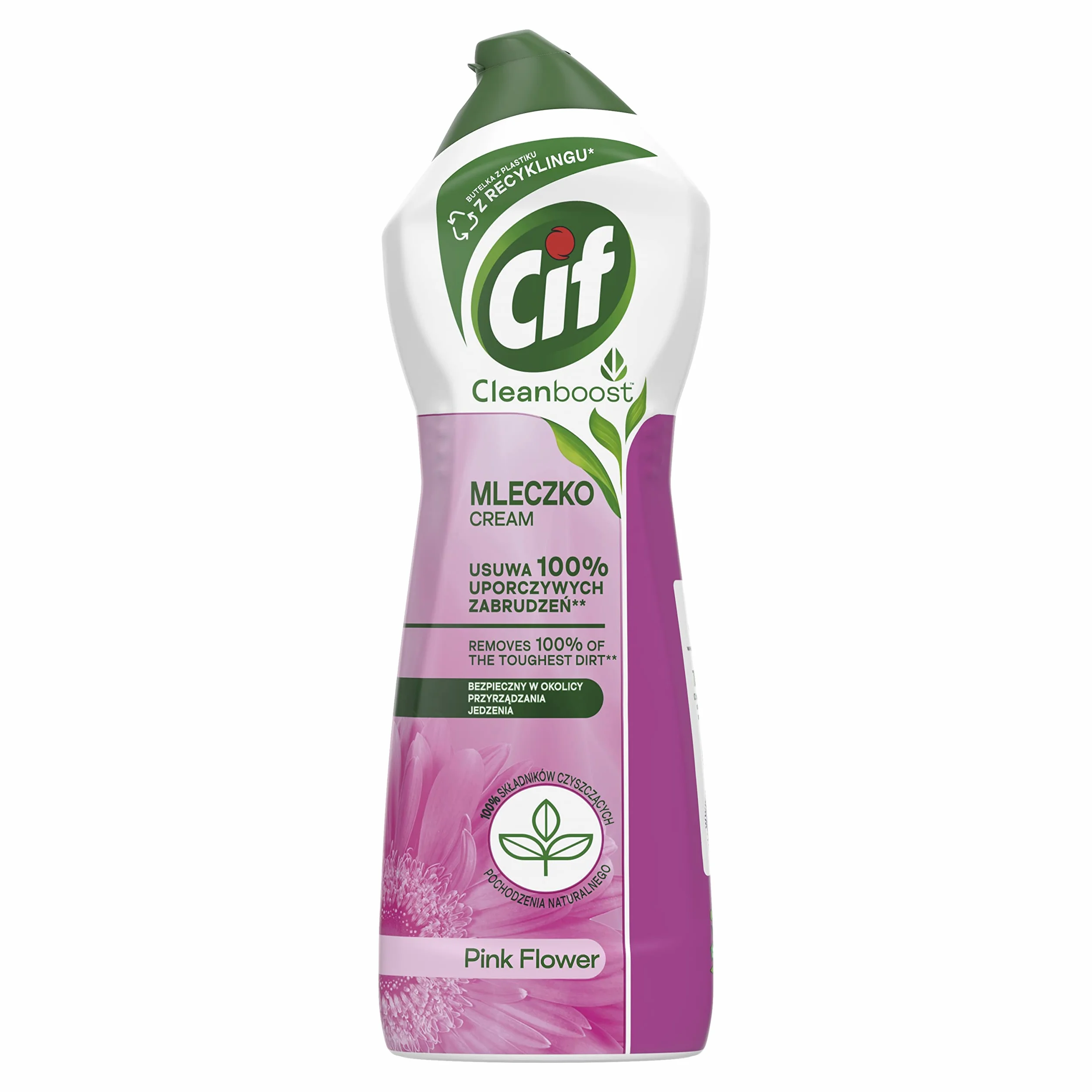 Cif Cream Pink Flowers Mleczko uniwersalne, do kuchni i do łazienki - 780 g