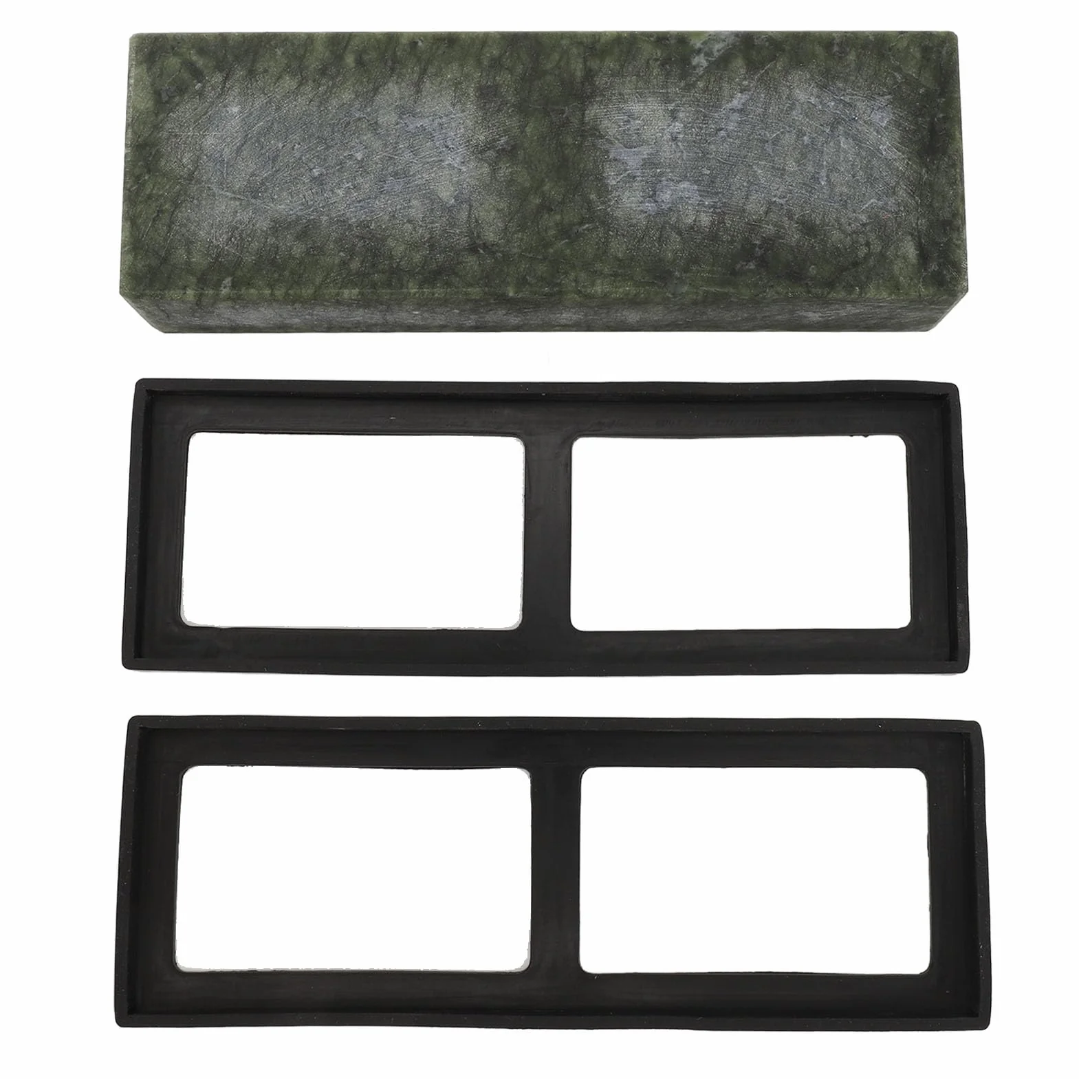 Green Whetstone 10000 Grit Wear Fine Polishing Grindstone Sharpener Honing Stone for Kitchen Woodworking Beauty Tools 6 x 3 x 18cm with 2 Protecting Covers