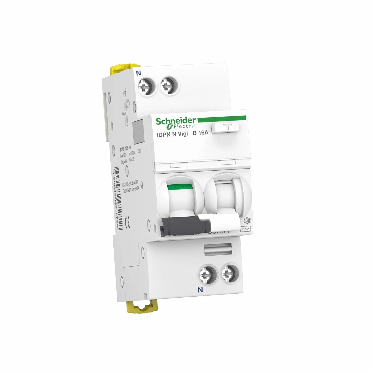Schneider pbt-dit 51 24 A9D56616 przełącznik FI/LS iDPN Vigi 1P+N, 16A, B-Char, 30mA, typ A, 6kA