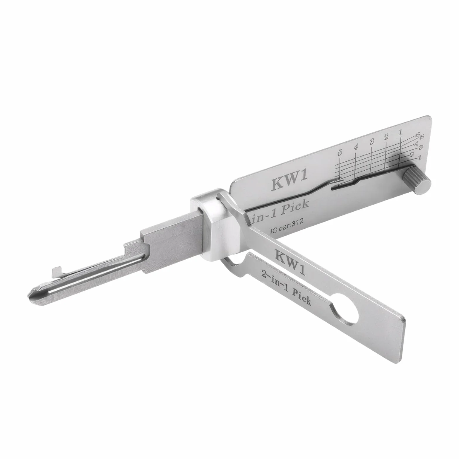 Stainless Steel Master Key Decoder klucz 2 w 1 automatyczny dekoder narzędzie do wytrychania kluczy profesjonalne